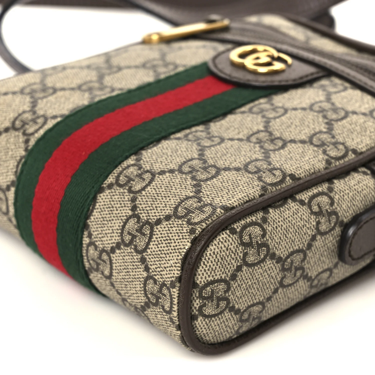 GG Supreme Monogram Web Mini Ophidia Messenger Brown - Image 11