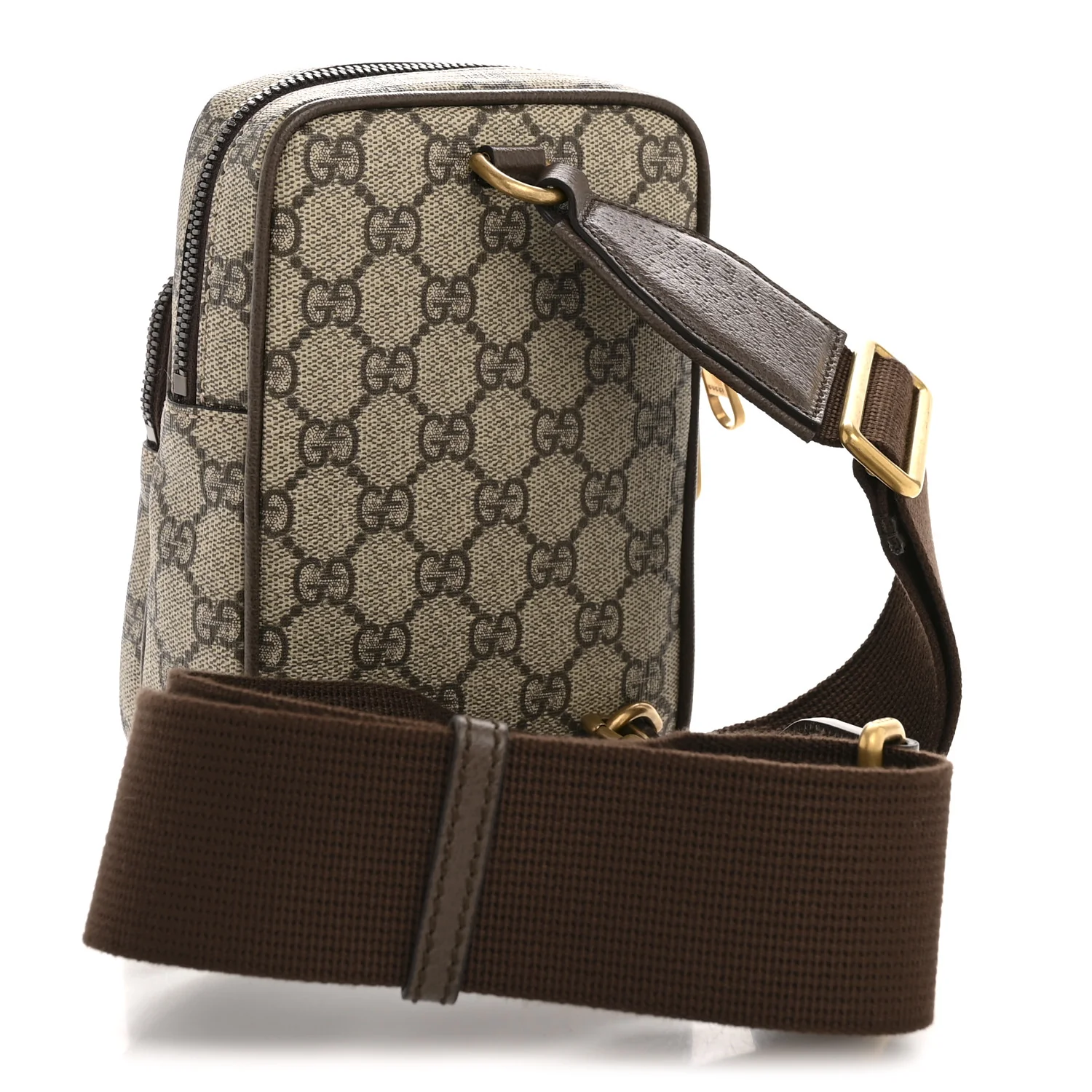 GG Supreme Monogram Web Mini Ophidia Messenger Brown - Image 3