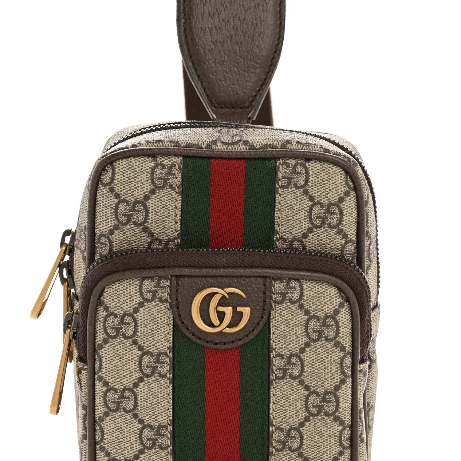 GG Supreme Monogram Web Mini Ophidia Messenger Brown - Image 8
