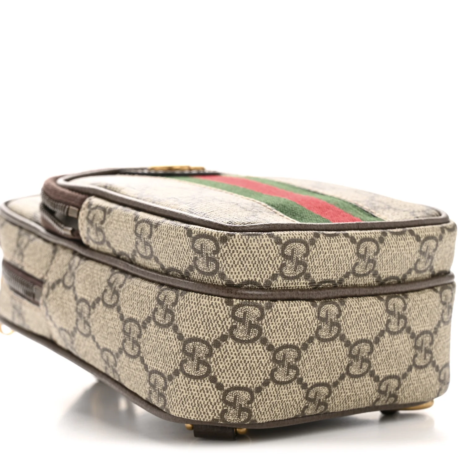 GG Supreme Monogram Web Mini Ophidia Messenger Brown - Image 9