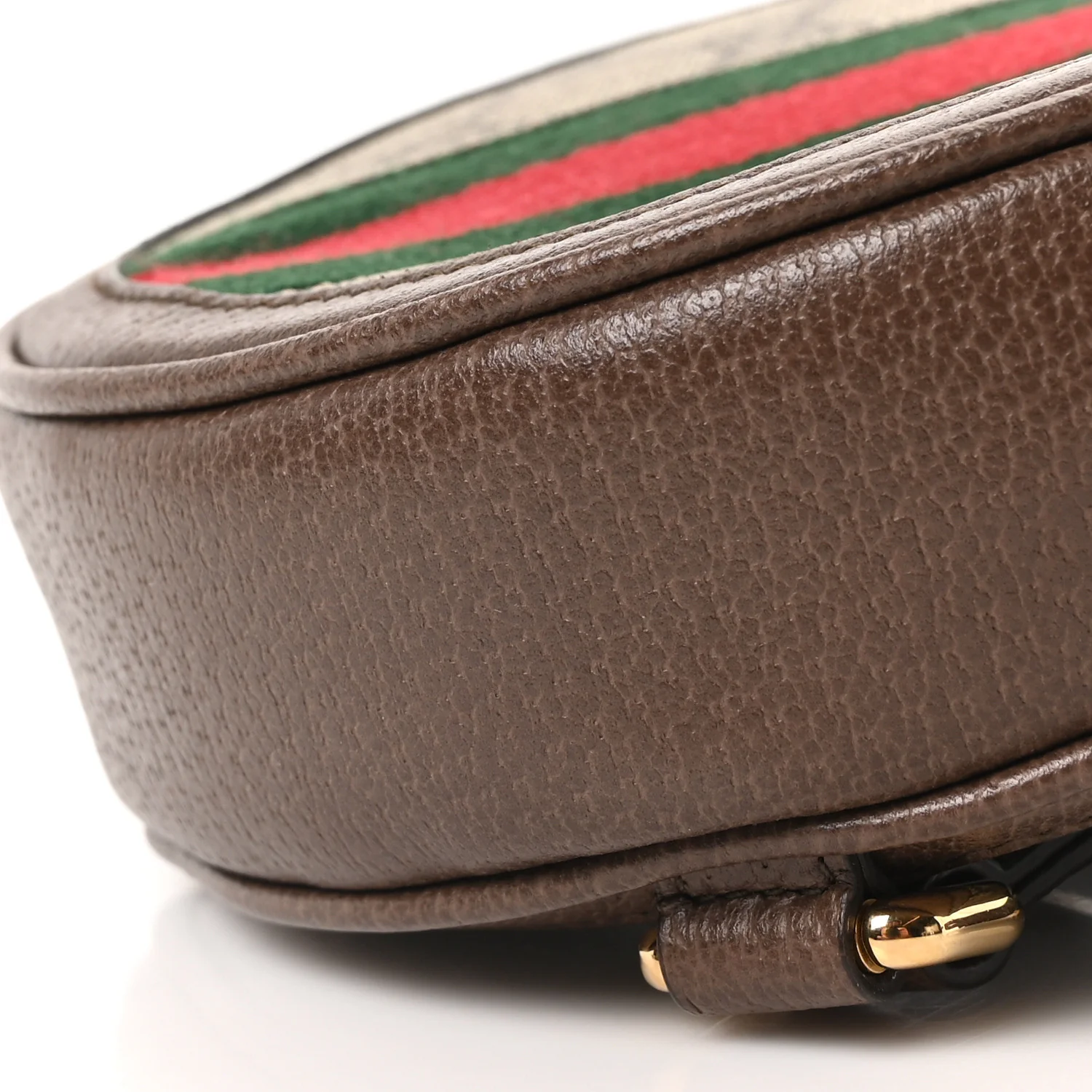GG Supreme Monogram Web Mini Ophidia Round Backpack Brown - Image 9