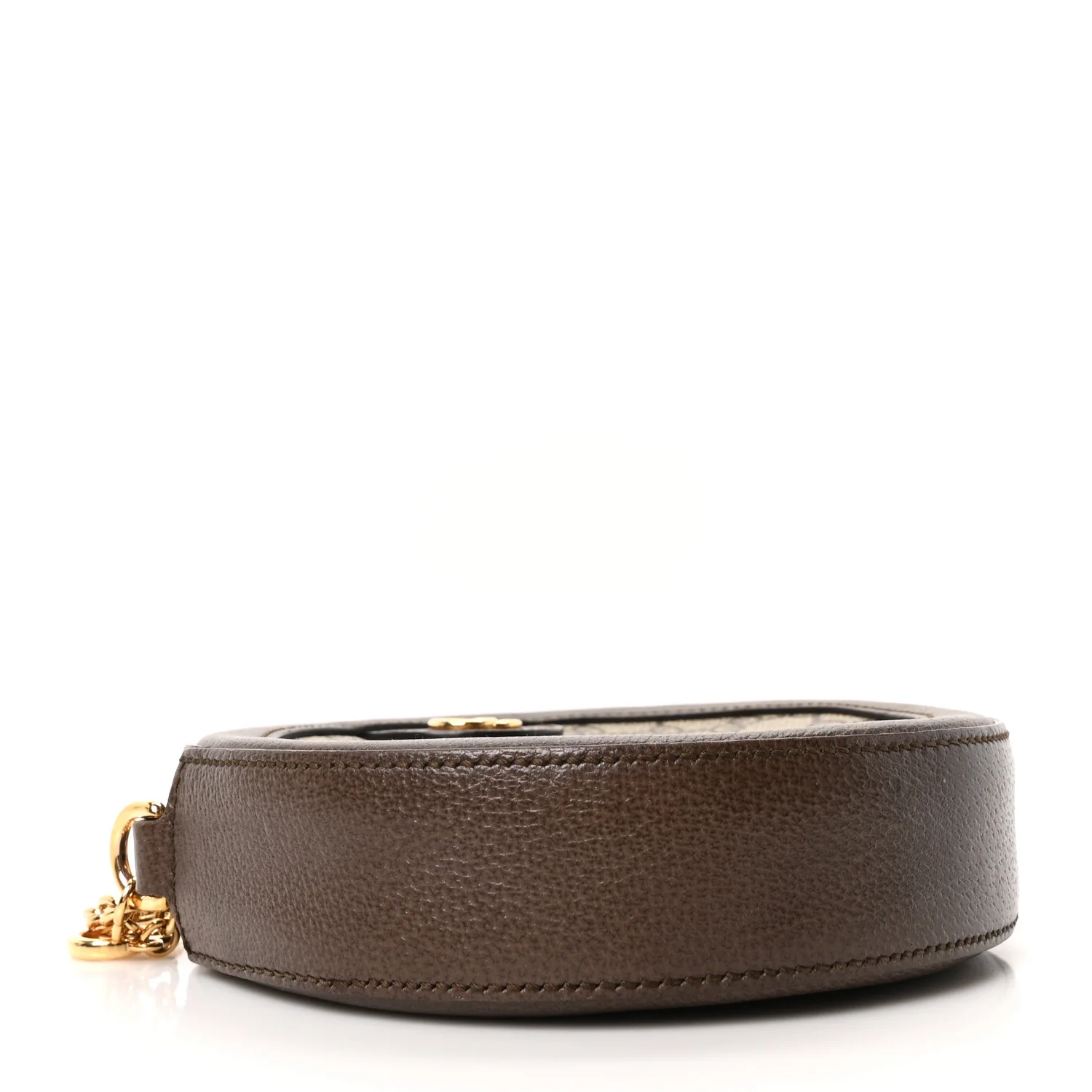 GG Supreme Monogram Web Mini Ophidia Round Shoulder Bag Brown - Image 4