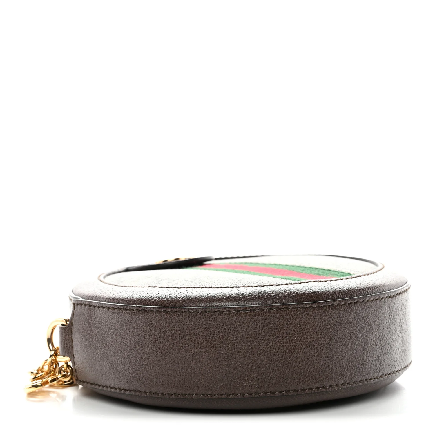 GG Supreme Monogram Web Mini Ophidia Round Shoulder Bag Brown - Image 10