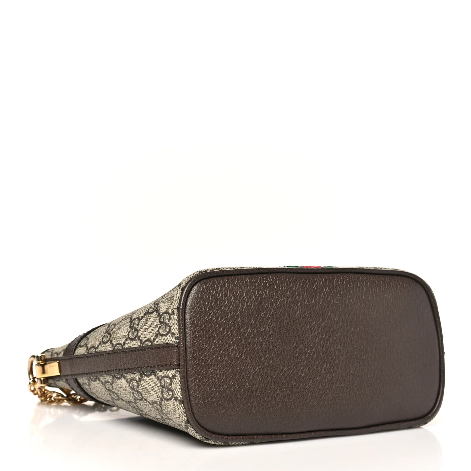 GG Supreme Monogram Web Mini Ophidia Shoulder Bag Brown - Image 4