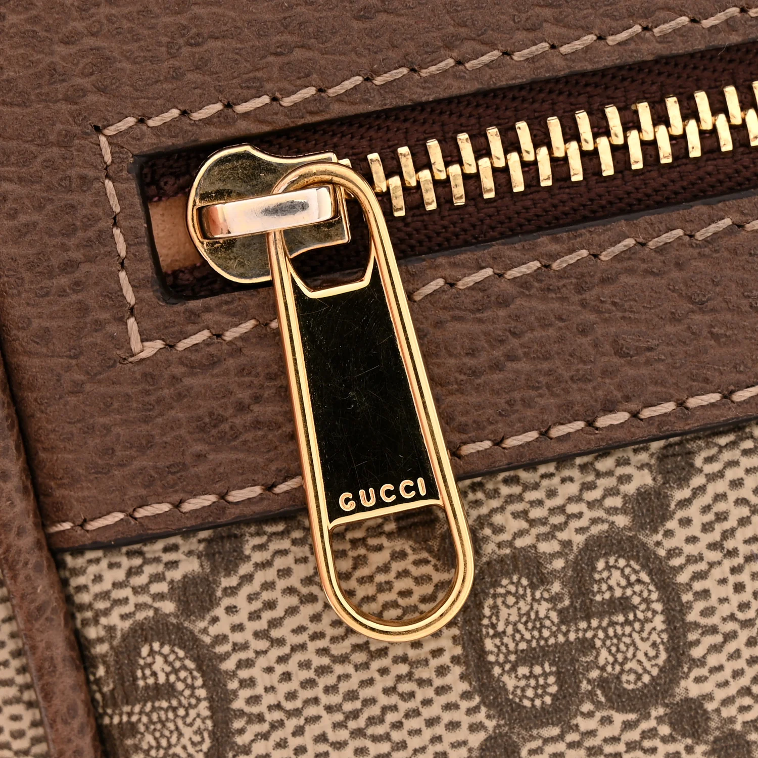 GG Supreme Monogram Web Mini Ophidia Shoulder Bag Brown - Image 10