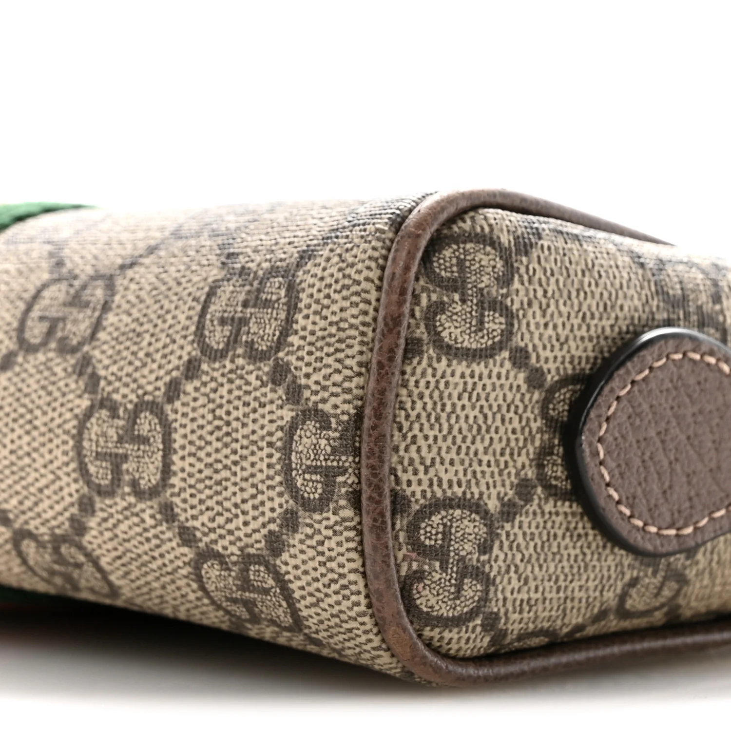 GG Supreme Monogram Web Mini Ophidia Shoulder Bag Brown - Image 10