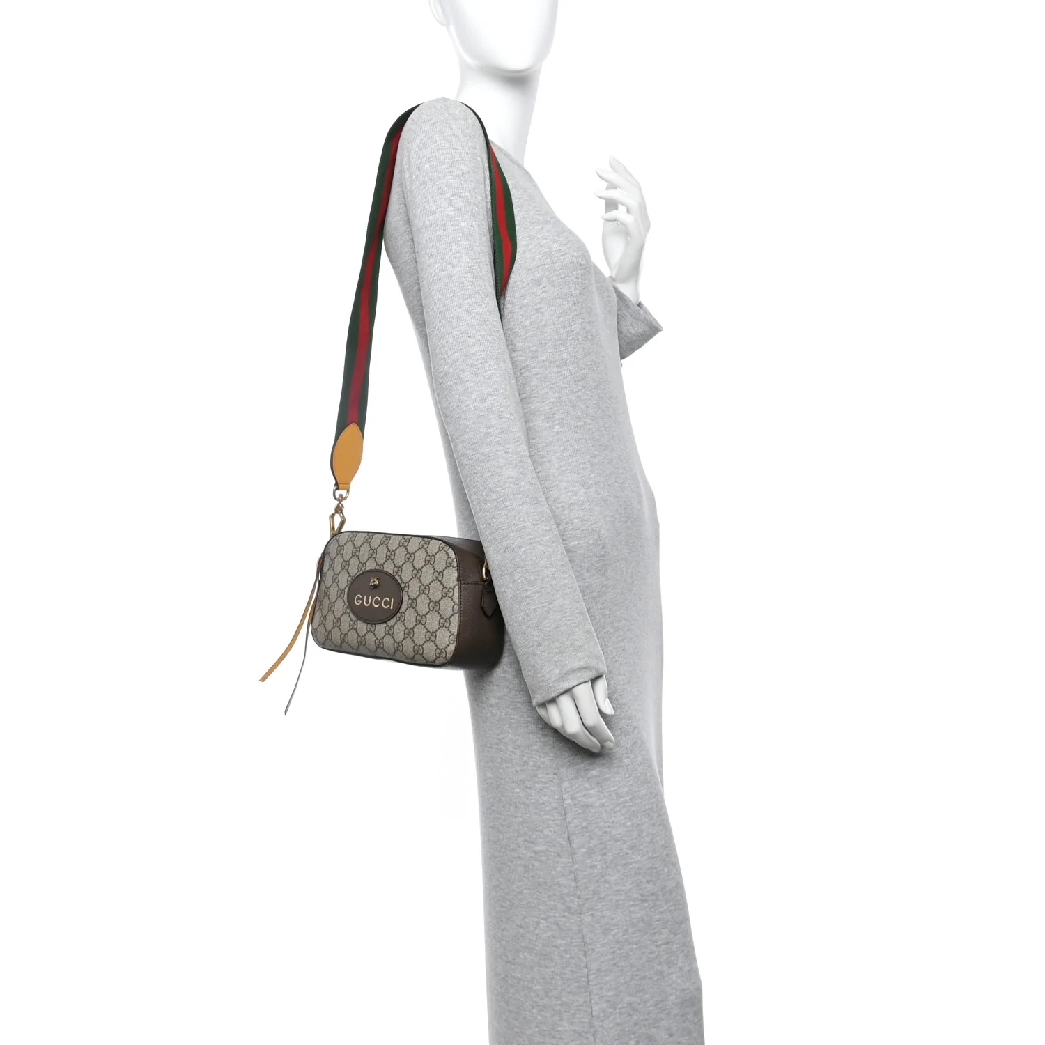 GG Supreme Monogram Web Neo Vintage Shoulder Bag Beige New Acero Crop - Image 2