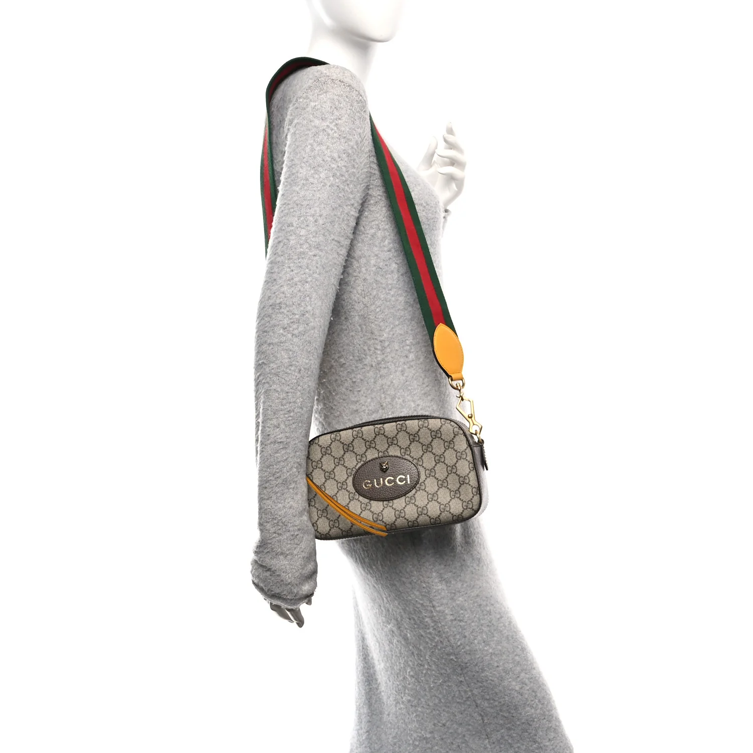 GG Supreme Monogram Web Neo Vintage Shoulder Bag Beige New Acero Crop - Image 2