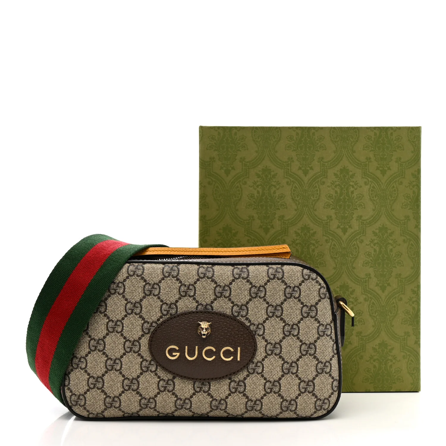 GG Supreme Monogram Web Neo Vintage Shoulder Bag Beige New Acero Crop - Image 12