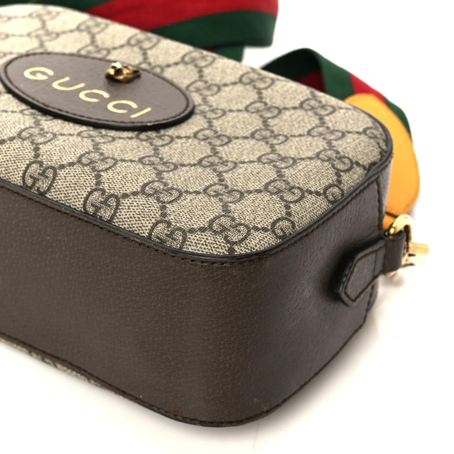 GG Supreme Monogram Web Neo Vintage Shoulder Bag Beige New Acero Crop - Image 11