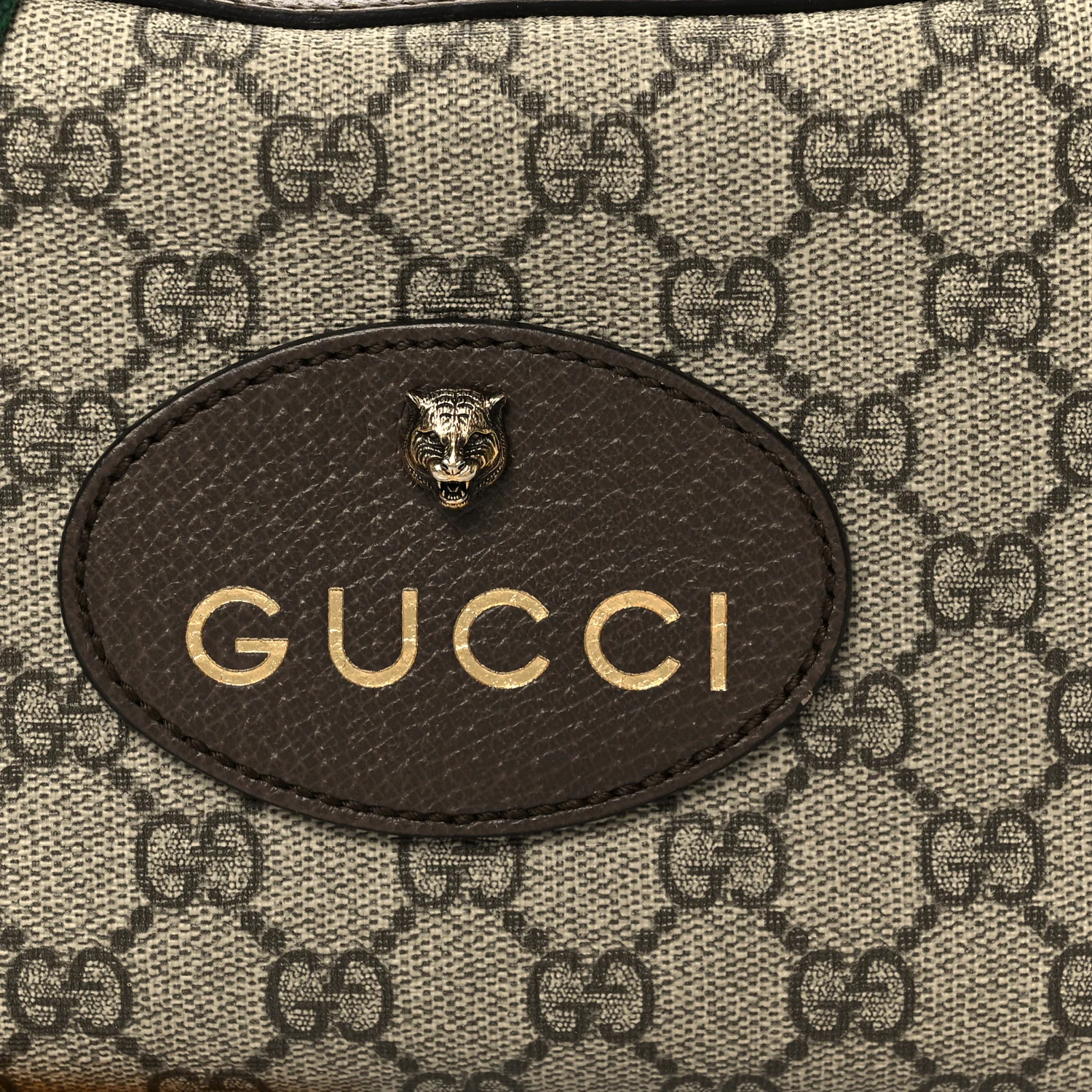 GG Supreme Monogram Web Neo Vintage Shoulder Bag Beige New Acero Crop - Image 9