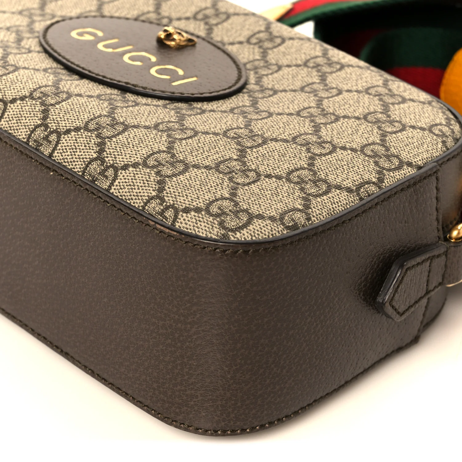 GG Supreme Monogram Web Neo Vintage Shoulder Bag Beige New Acero Crop - Image 10