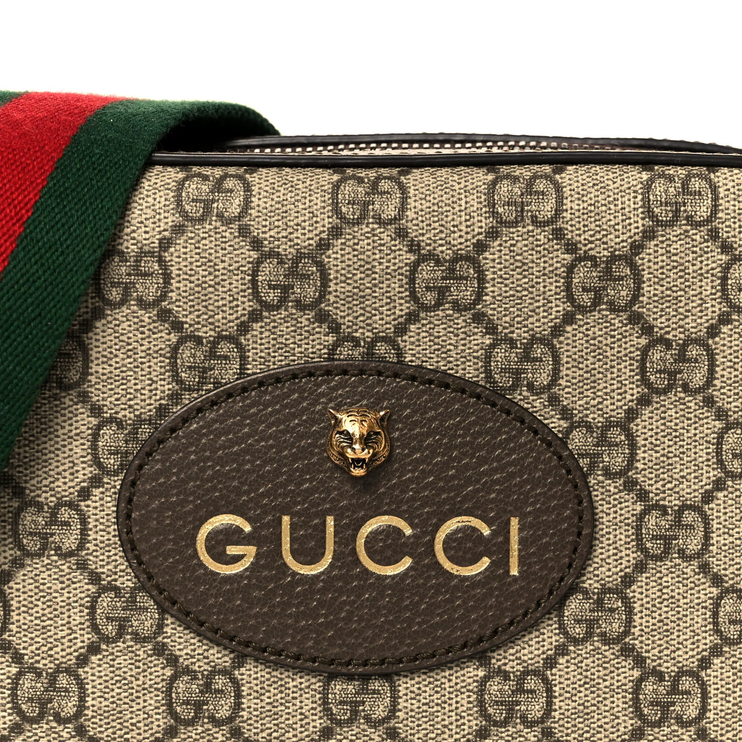 GG Supreme Monogram Web Neo Vintage Shoulder Bag Beige New Acero Crop - Image 8