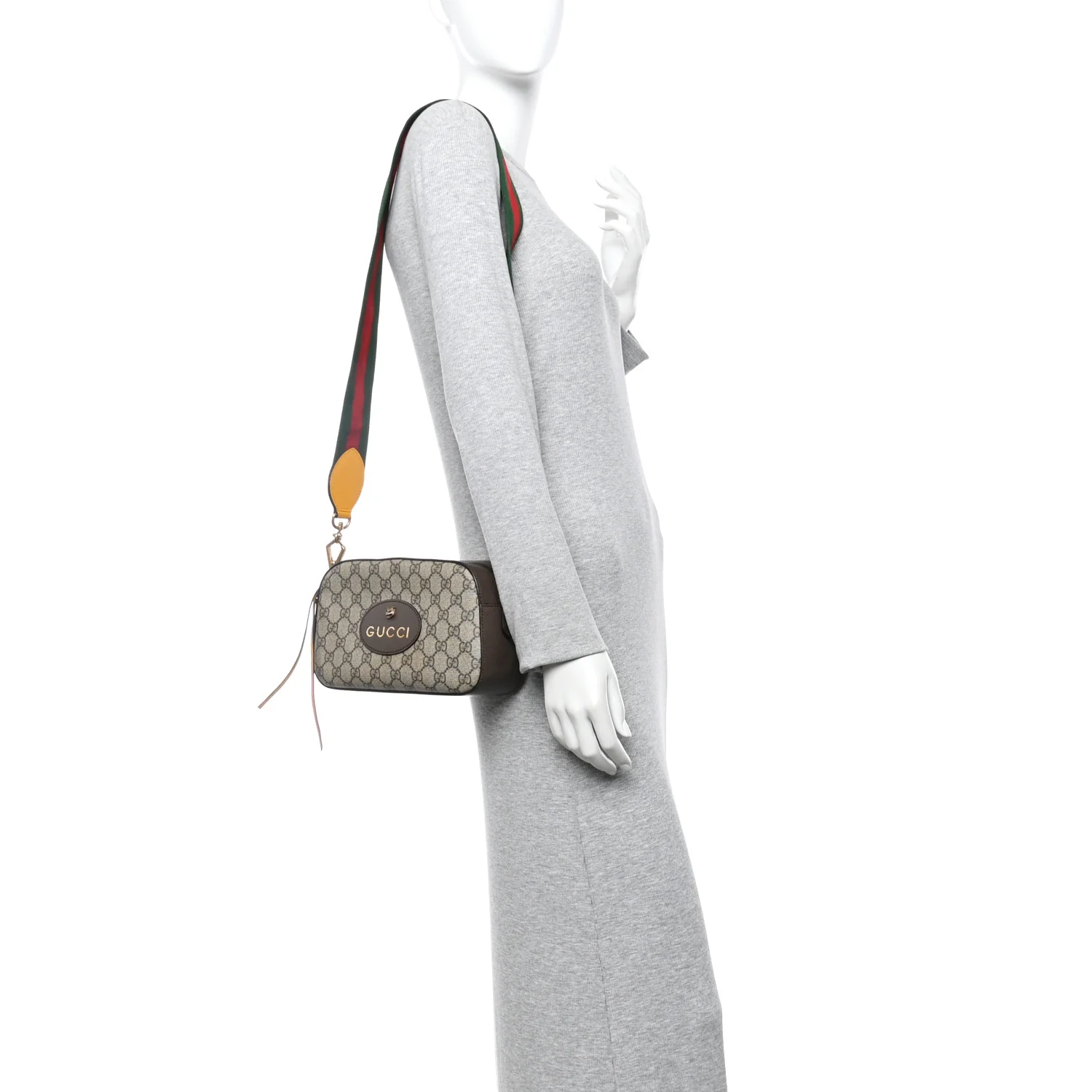 GG Supreme Monogram Web Neo Vintage Shoulder Bag Beige New Acero Crop - Image 2