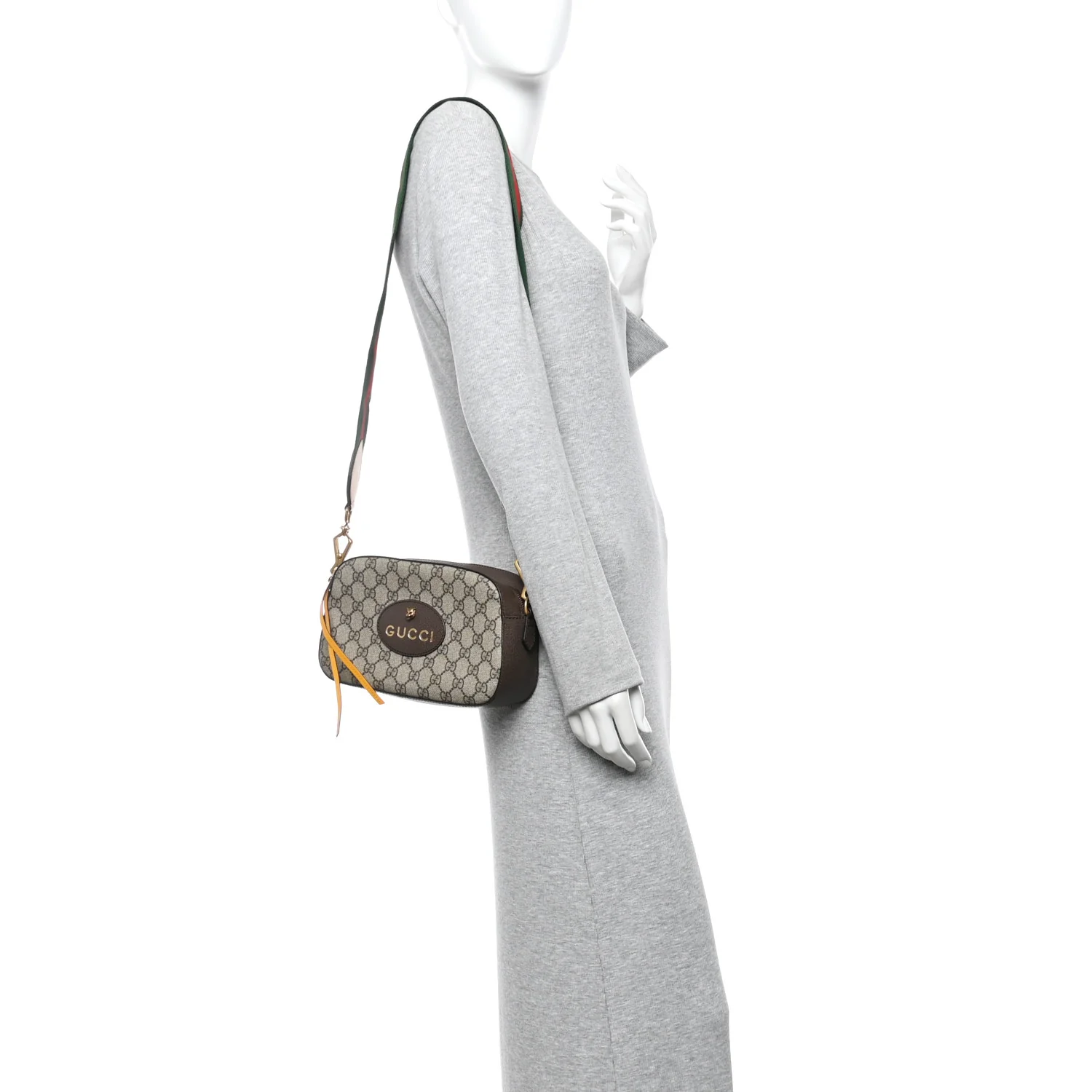 GG Supreme Monogram Web Neo Vintage Shoulder Bag Beige New Acero Crop - Image 2