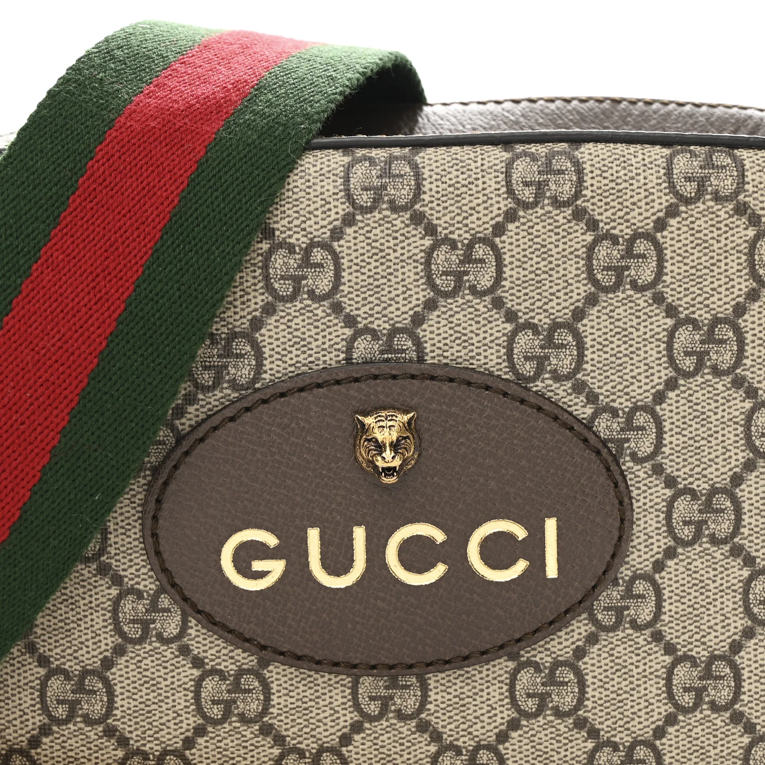 GG Supreme Monogram Web Neo Vintage Shoulder Bag Beige New Acero Crop - Image 8