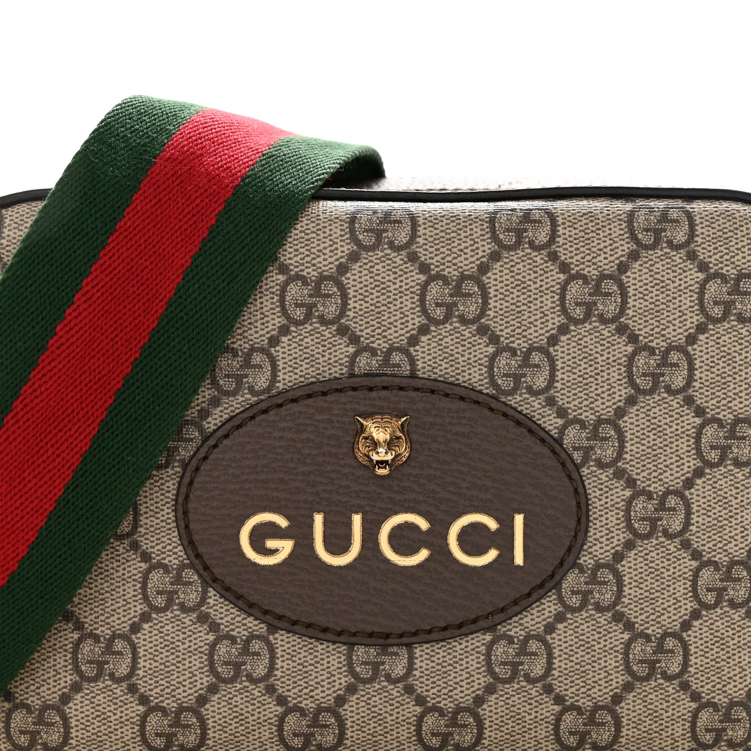 GG Supreme Monogram Web Neo Vintage Shoulder Bag Beige New Acero Crop - Image 8