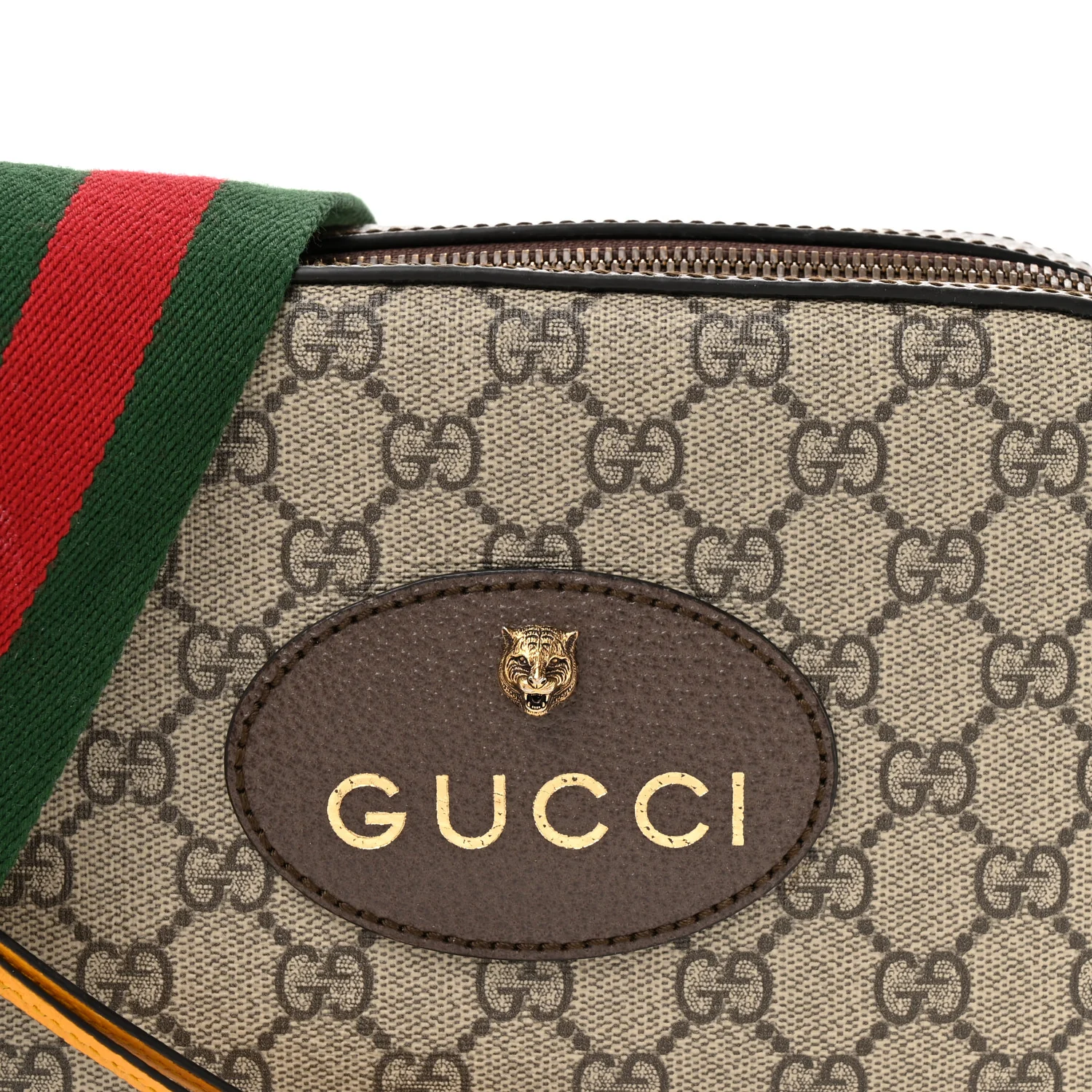 GG Supreme Monogram Web Neo Vintage Shoulder Bag Beige New Acero Crop - Image 8
