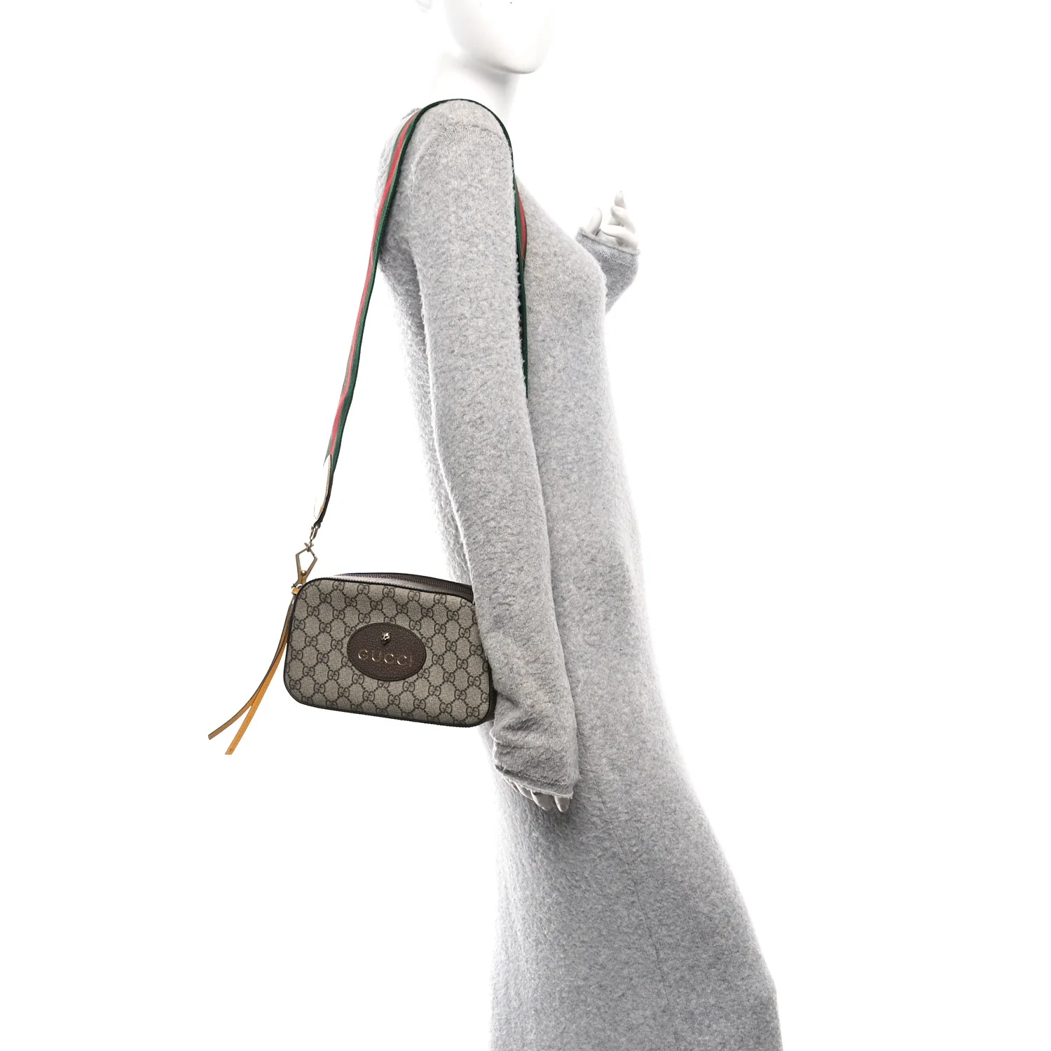 GG Supreme Monogram Web Neo Vintage Shoulder Bag Beige New Acero Crop - Image 2