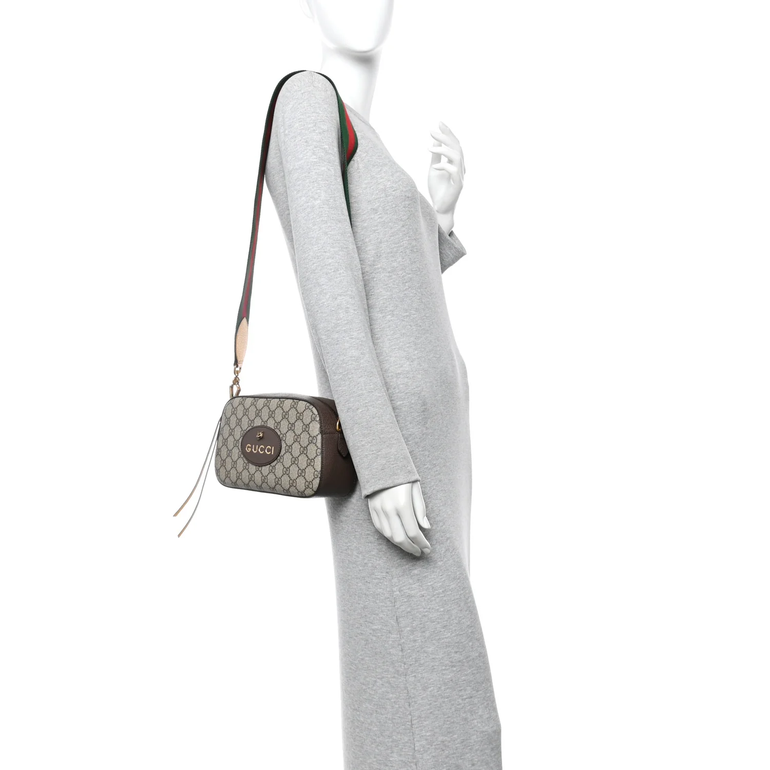 GG Supreme Monogram Web Neo Vintage Shoulder Bag Beige New Acero Crop - Image 4
