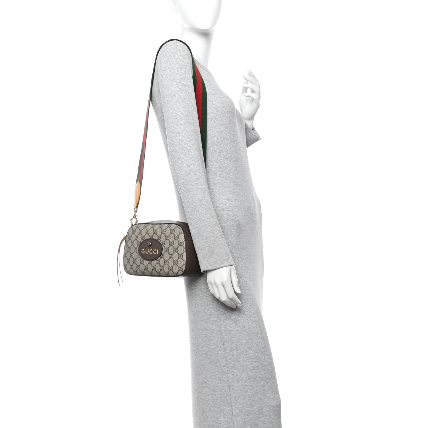 GG Supreme Monogram Web Neo Vintage Shoulder Bag Beige New Acero Crop - Image 2