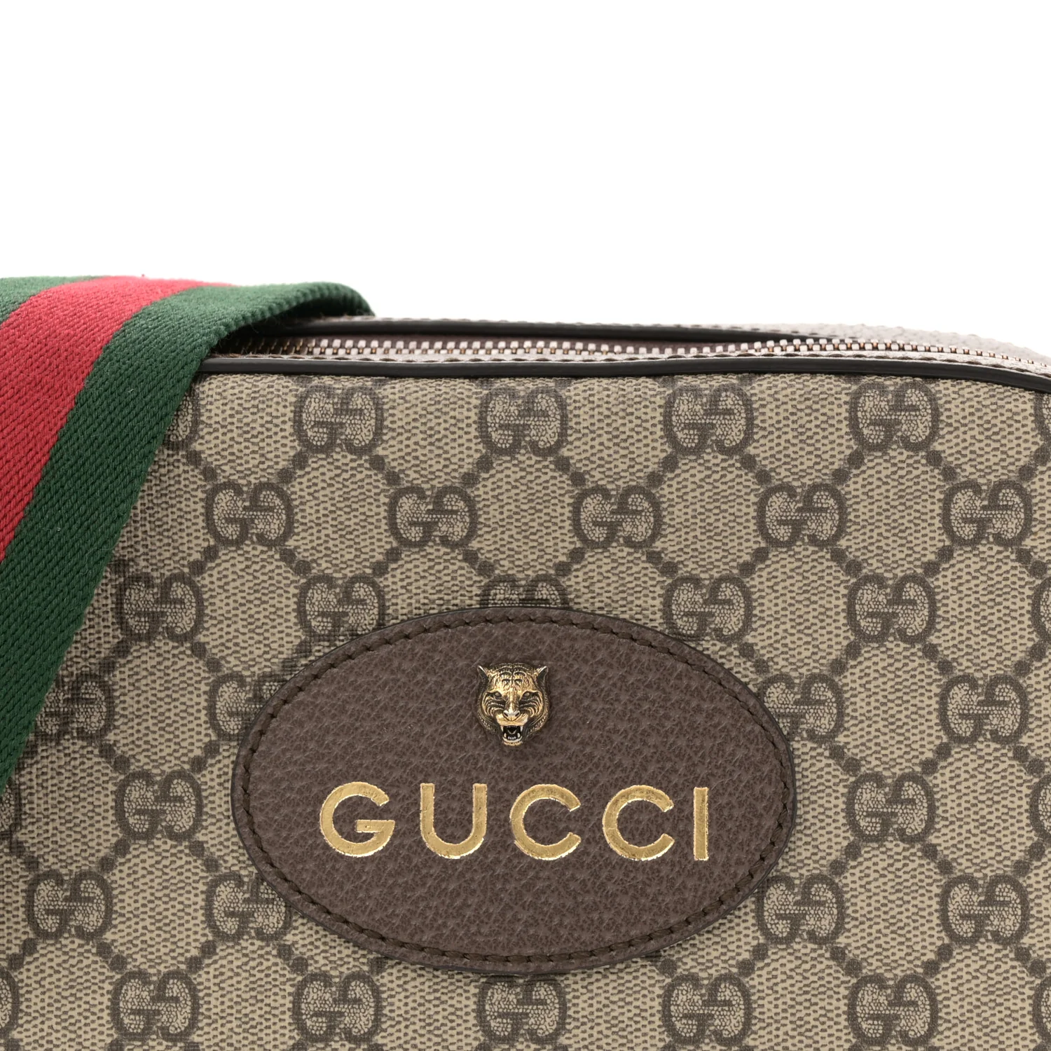 GG Supreme Monogram Web Neo Vintage Shoulder Bag Beige New Acero Crop - Image 8