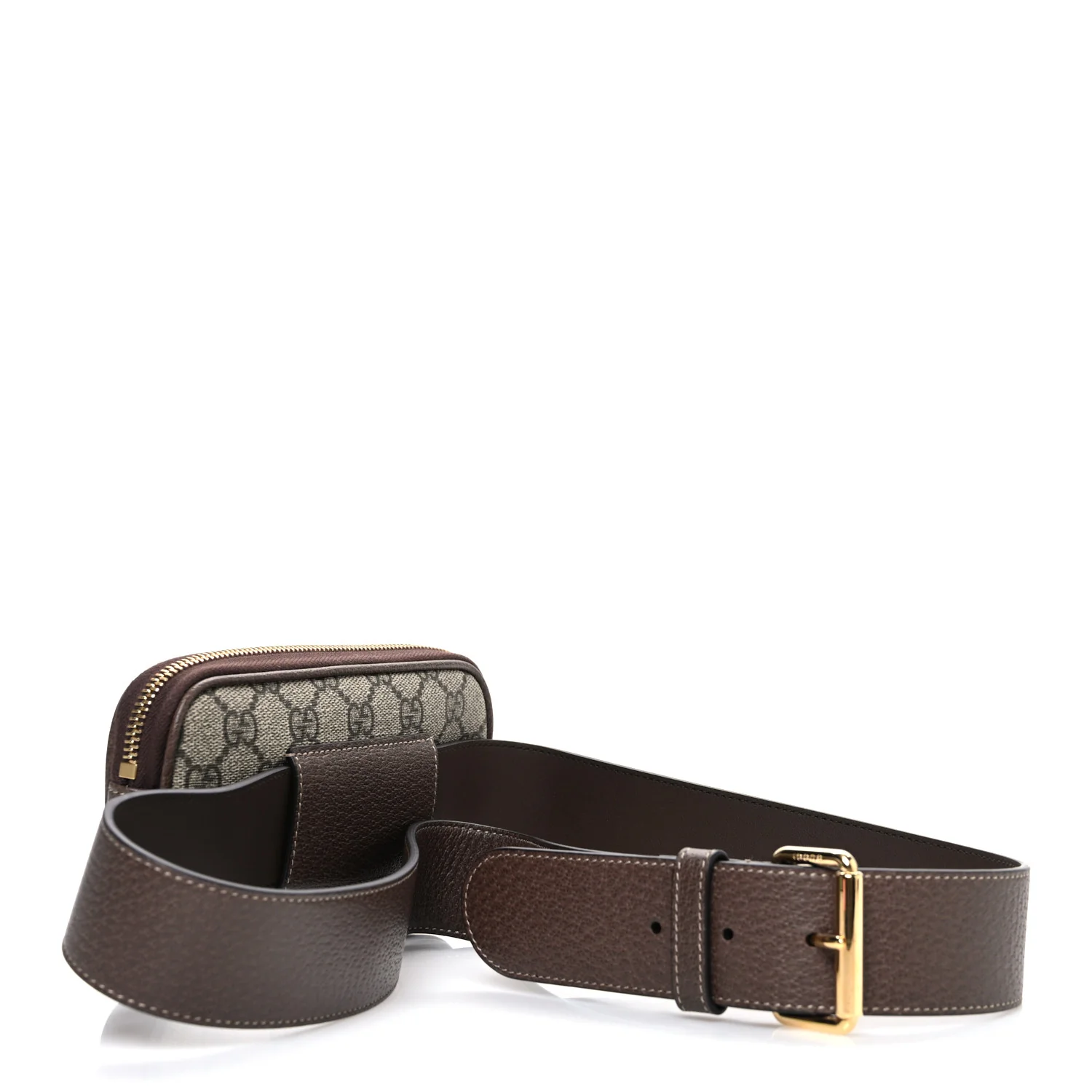GG Supreme Monogram Web Ophidia Belted iPhone Case 105 42 Dark Brown - Image 3