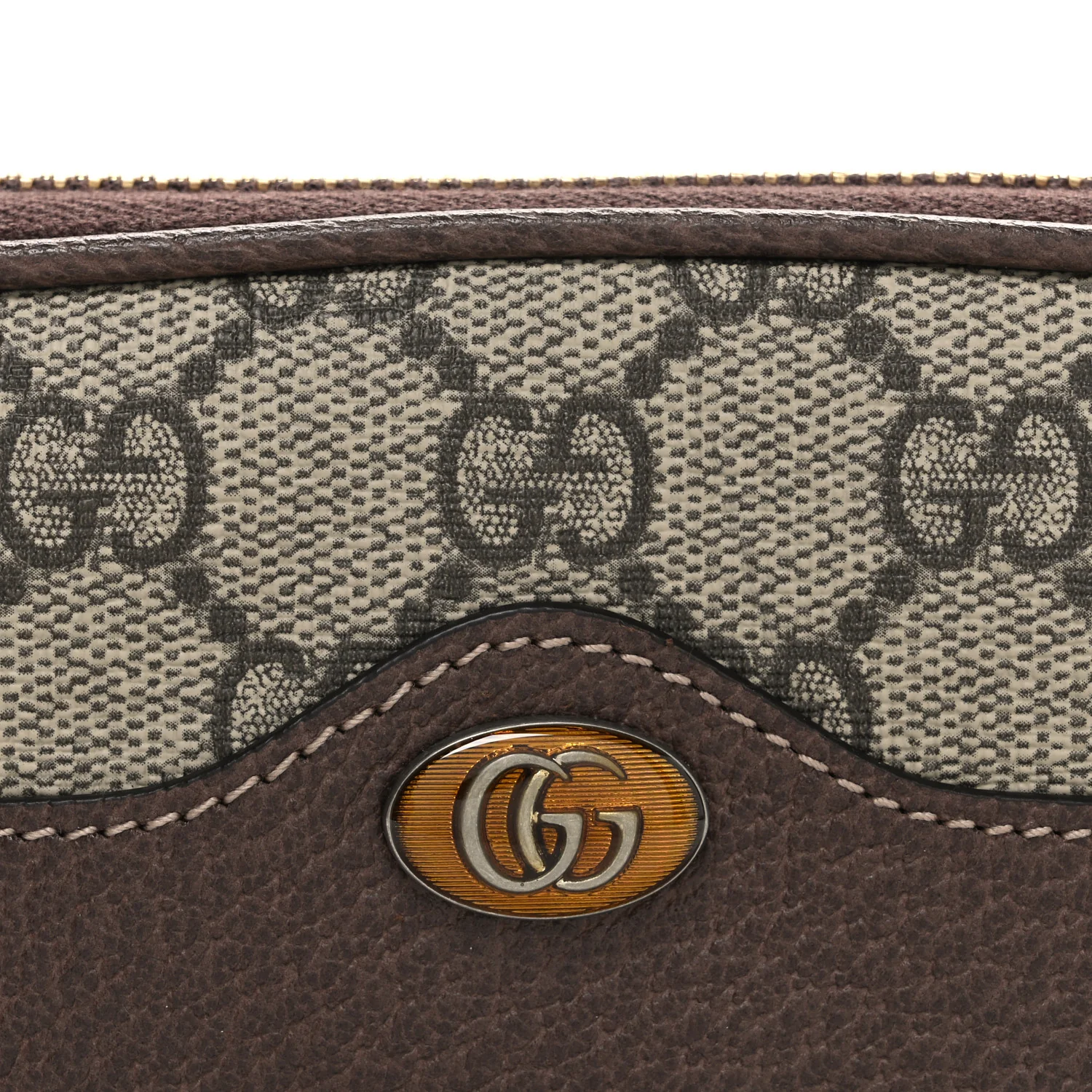 GG Supreme Monogram Web Ophidia Belted iPhone Case 105 42 Dark Brown - Image 8