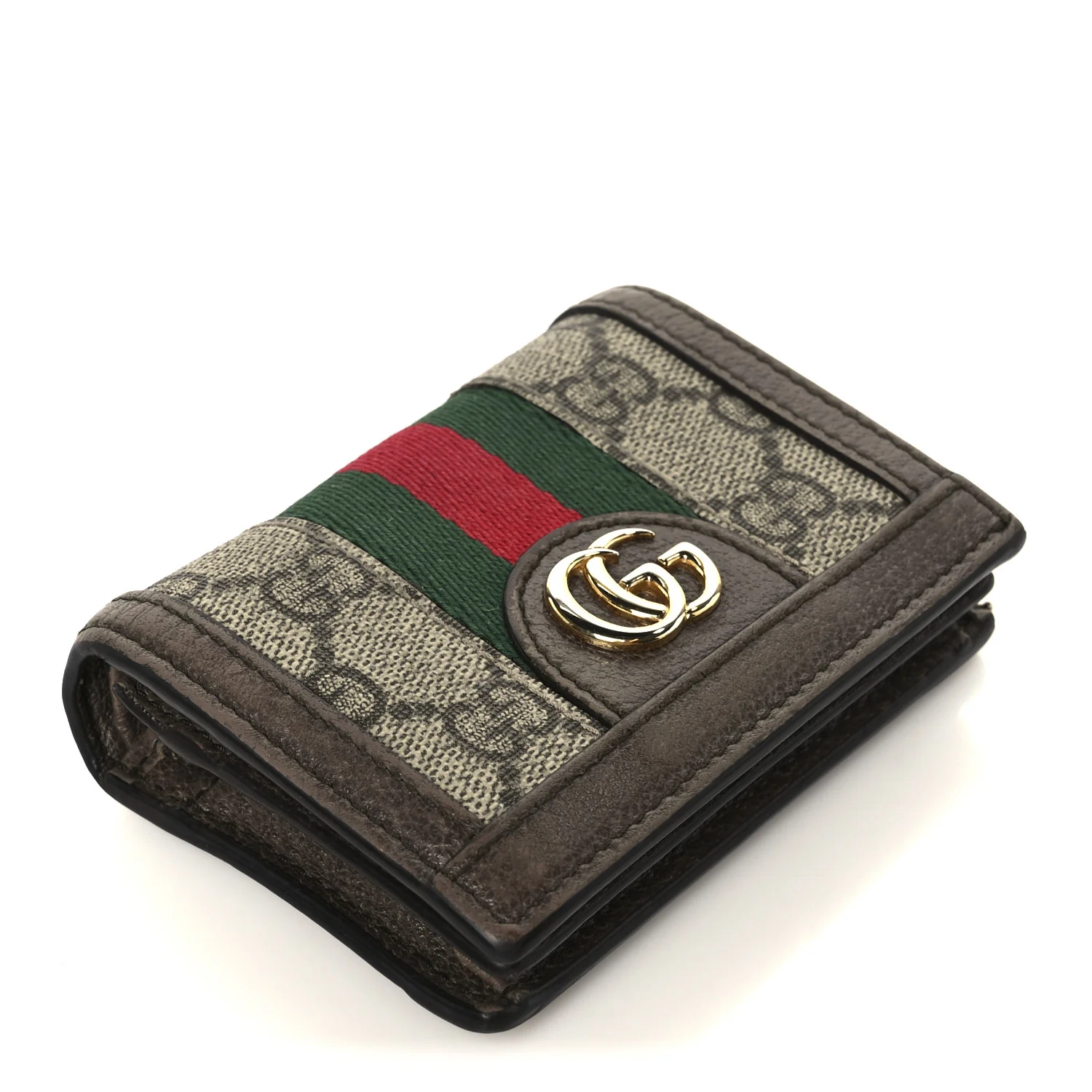 GG Supreme Monogram Web Ophidia Card Case Beige New Acero - Image 4