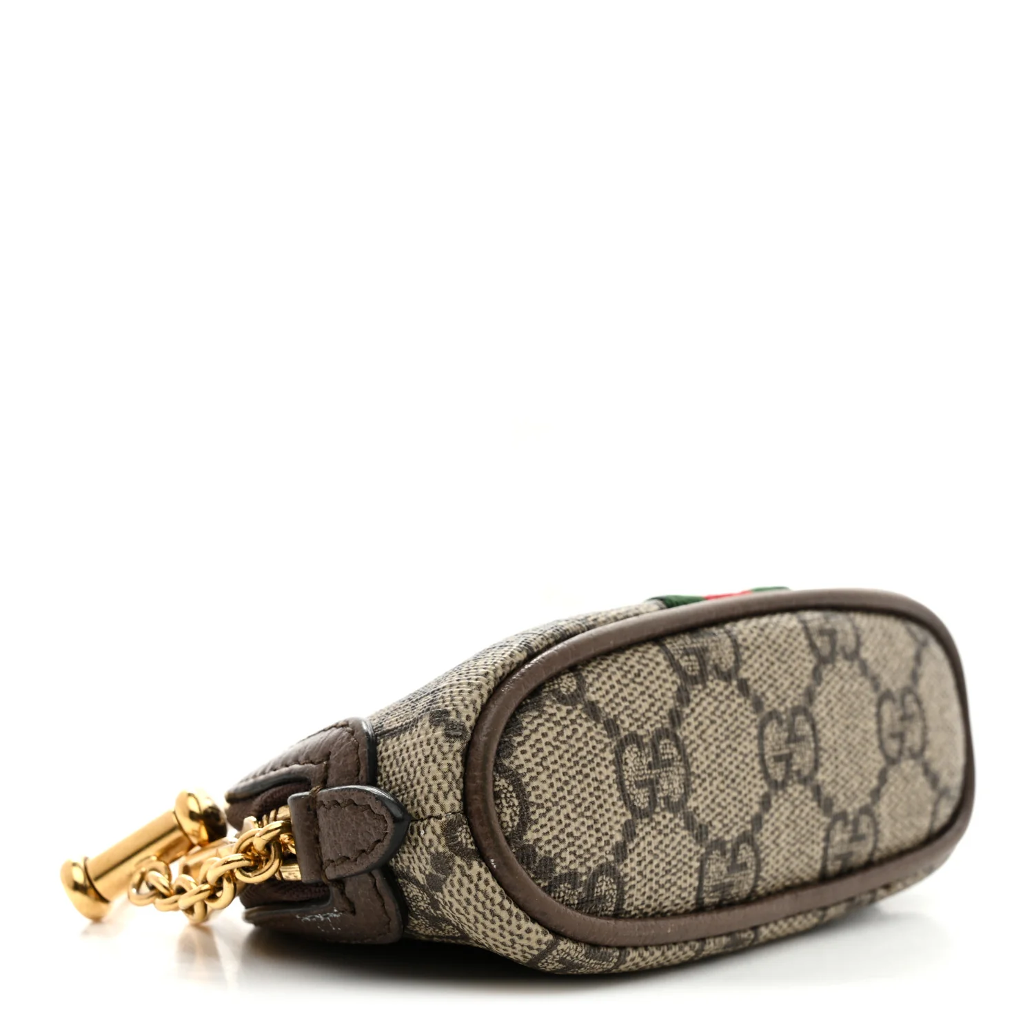 GG Supreme Monogram Web Ophidia Dome Key Pouch Beige New Acero - Image 4