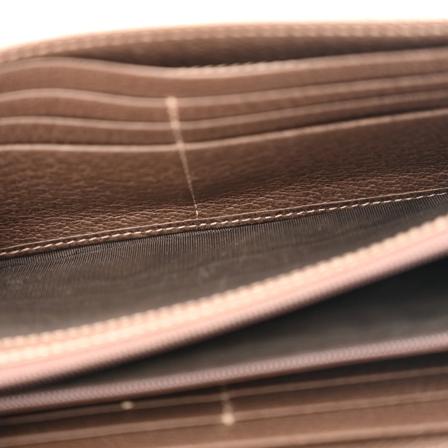 GG Supreme Monogram Web Ophidia Wallet On Chain Brown - Image 4
