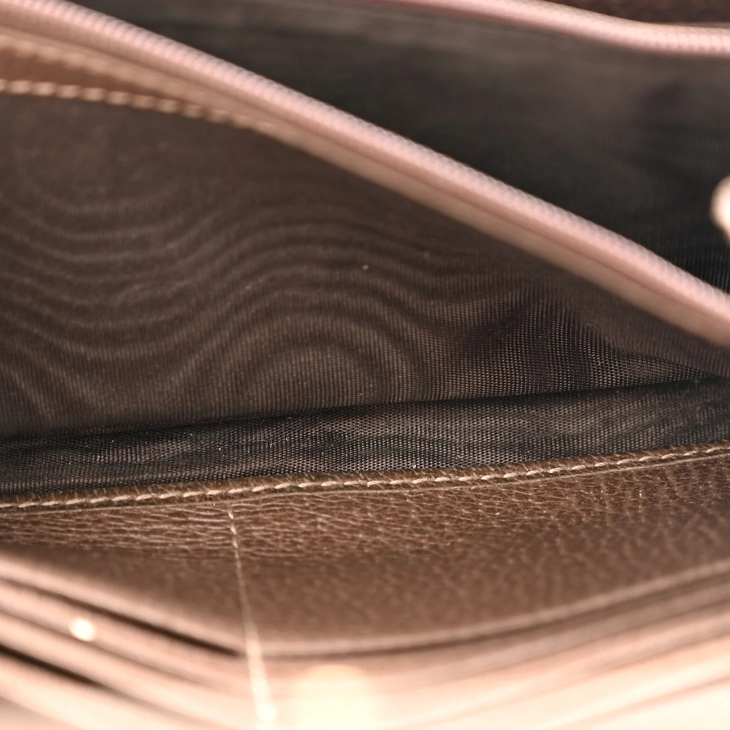 GG Supreme Monogram Web Ophidia Wallet On Chain Brown - Image 5