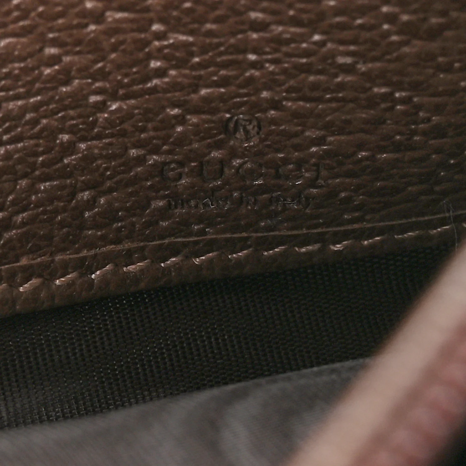 GG Supreme Monogram Web Ophidia Wallet On Chain Brown - Image 6