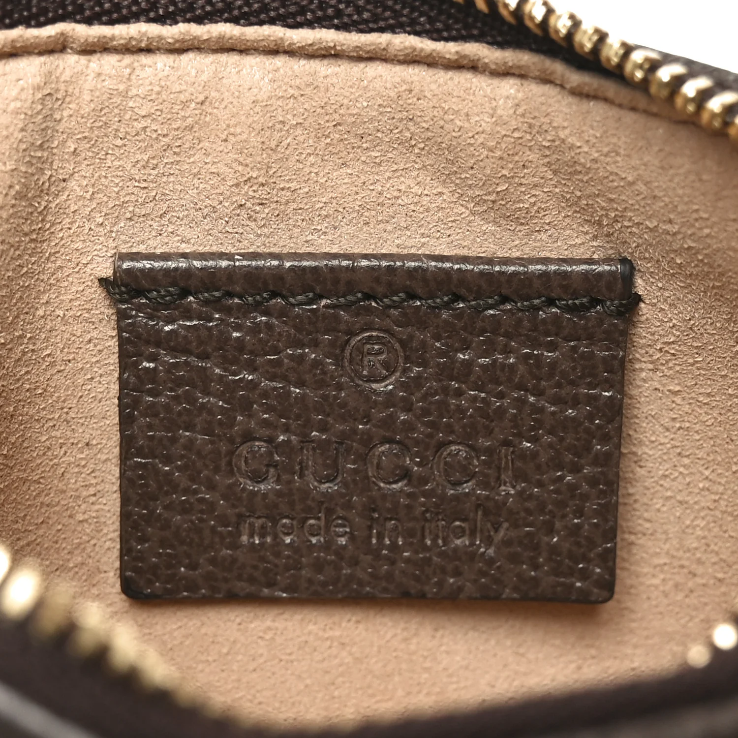 GG Supreme Monogram Web Ophidia Zip Card Case Brown - Image 6