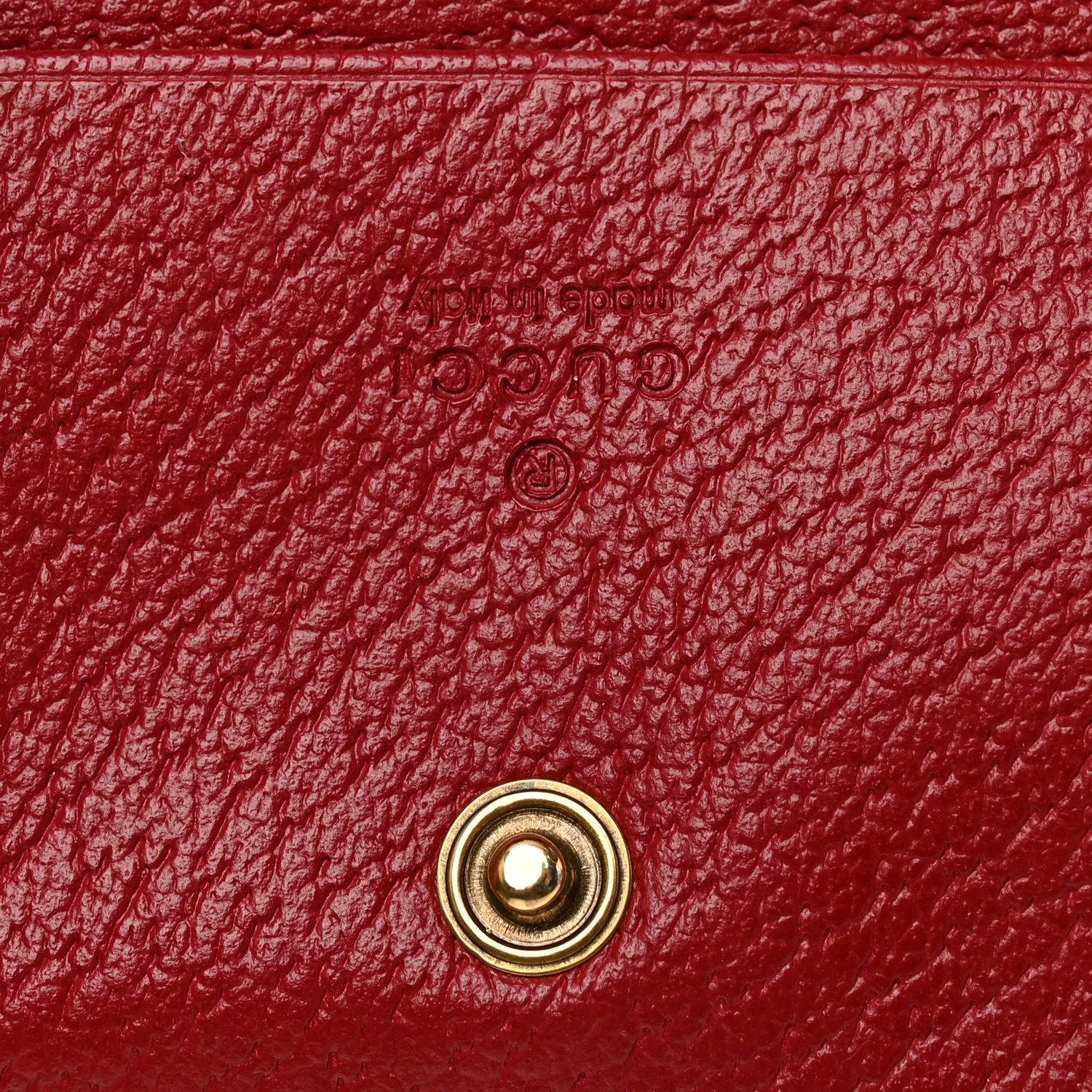 GG Supreme Monogram Web Queen Margaret Card Case Wallet Red - Image 6