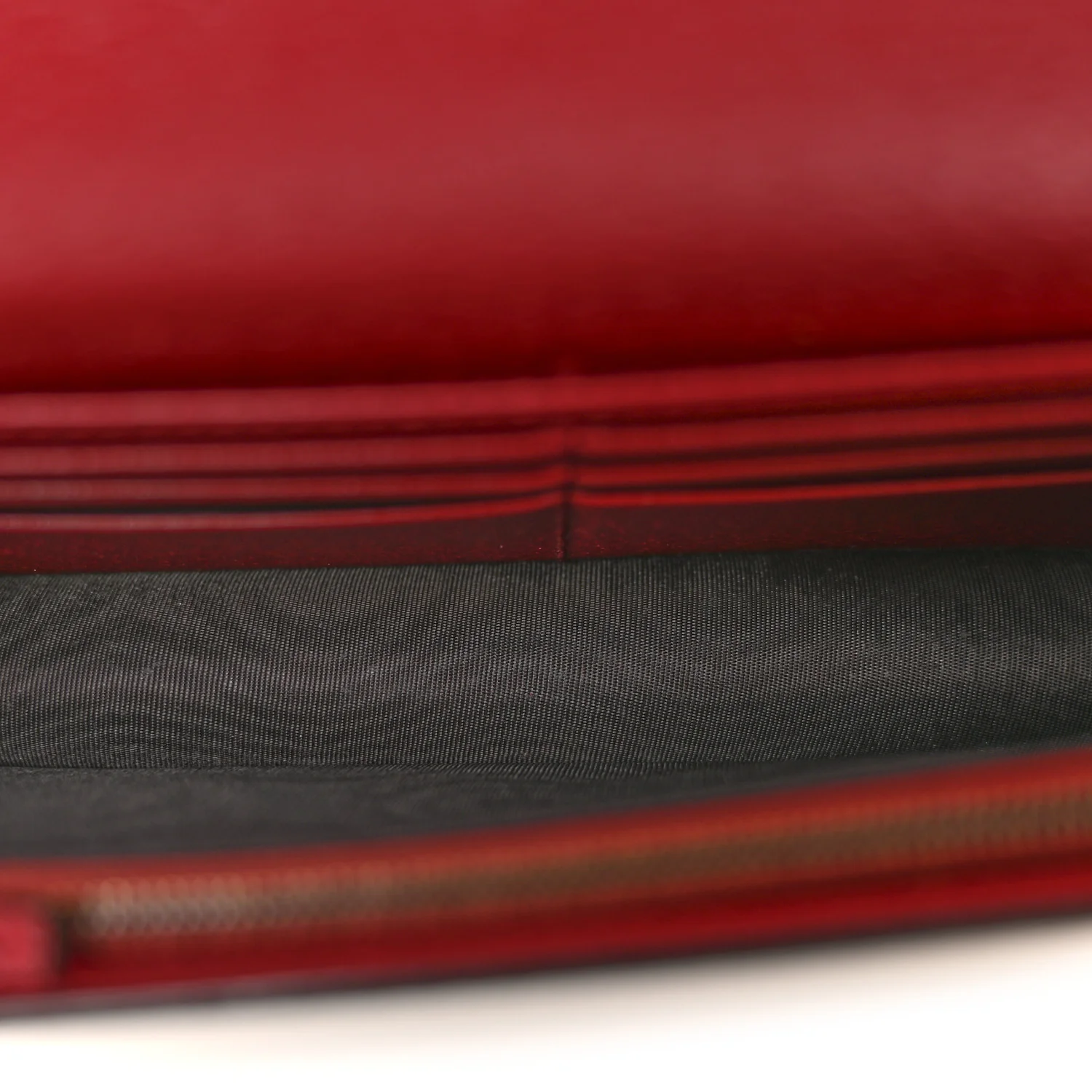 GG Supreme Monogram Web Queen Margaret Chain Wallet Red - Image 8