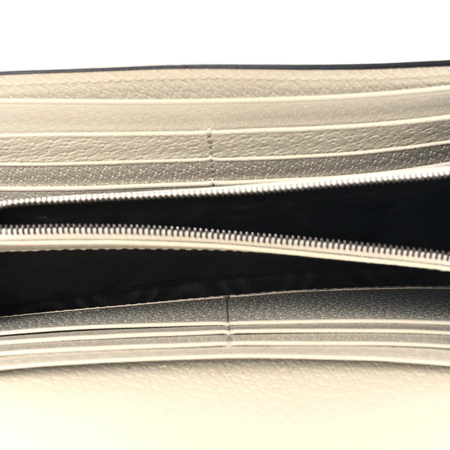 GG Supreme Monogram Web Queen Margaret Flap Wallet Beige Ebony Mystic White - Image 5