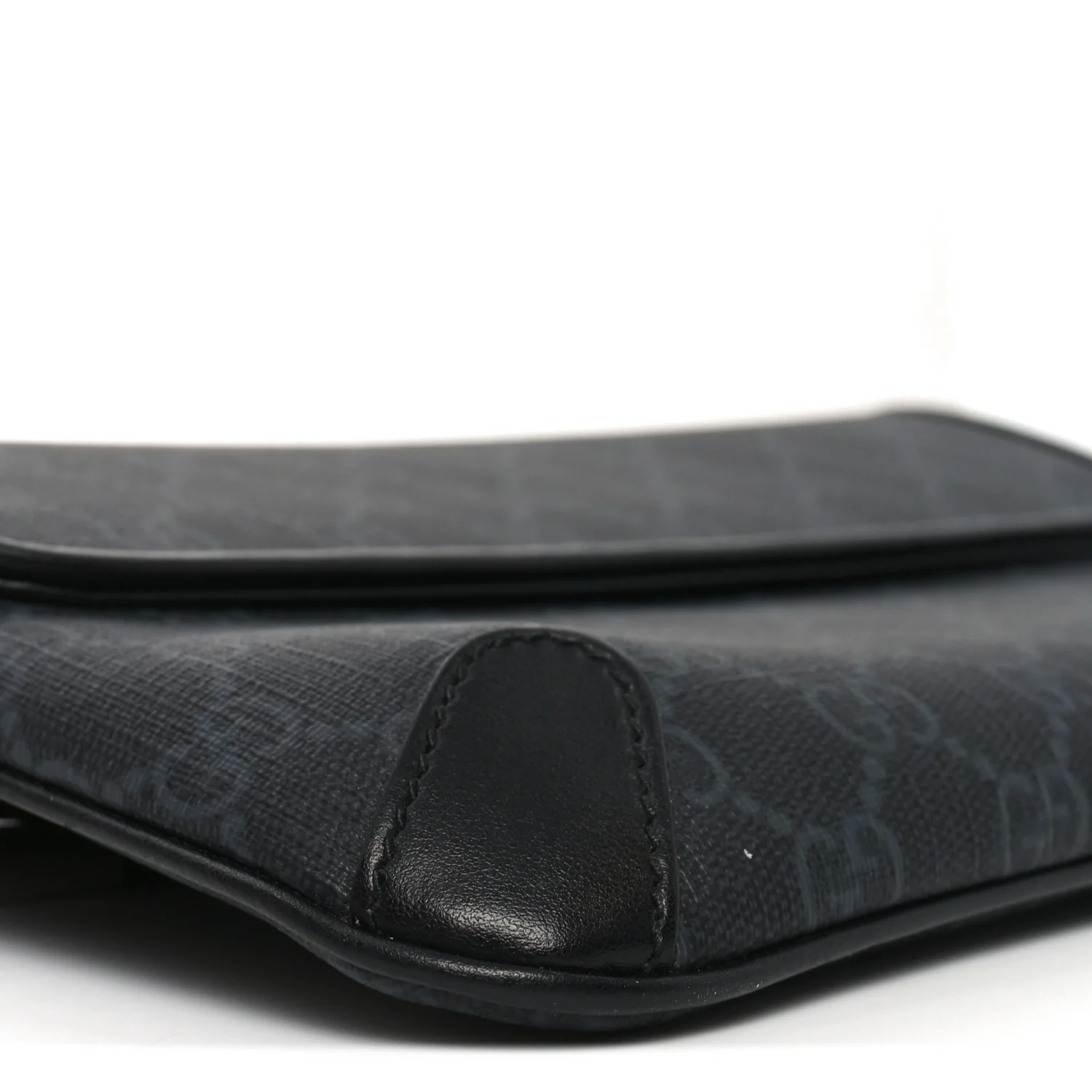 GG Supreme Monogram Web Small Belt Bag Black Grey - Image 8