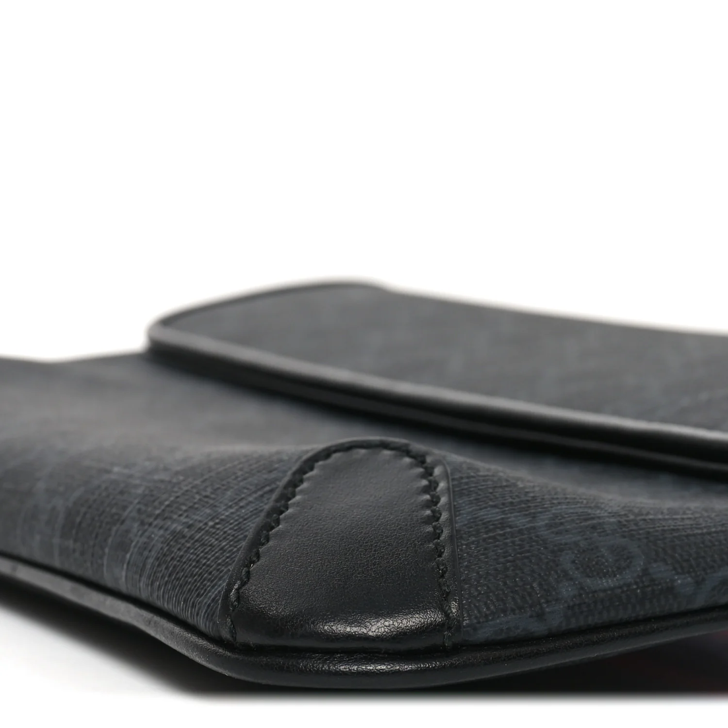GG Supreme Monogram Web Small Belt Bag Black Grey - Image 9