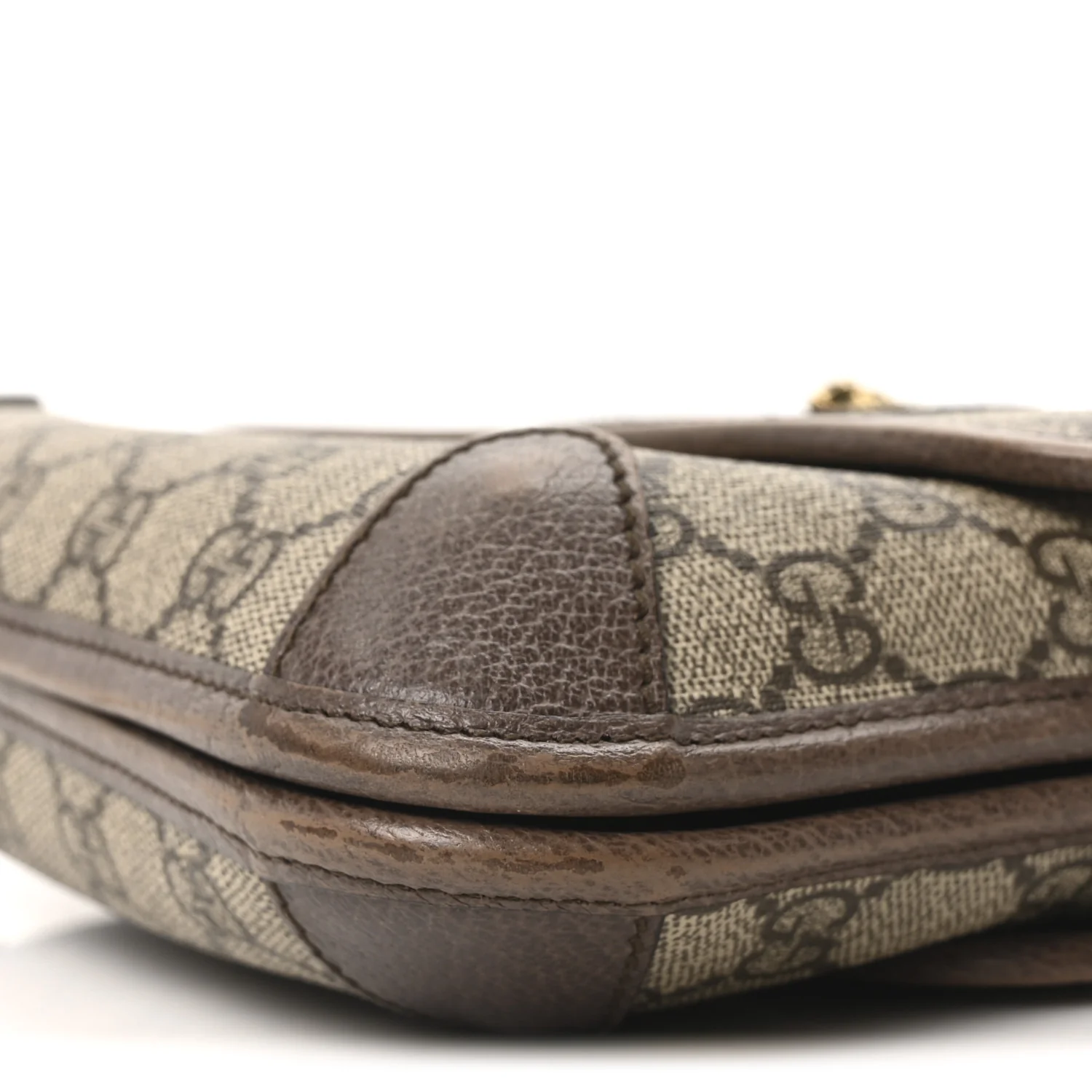 GG Supreme Monogram Web Small Neo Vintage Double Flap Messenger Bag Beige New Acero - Image 10