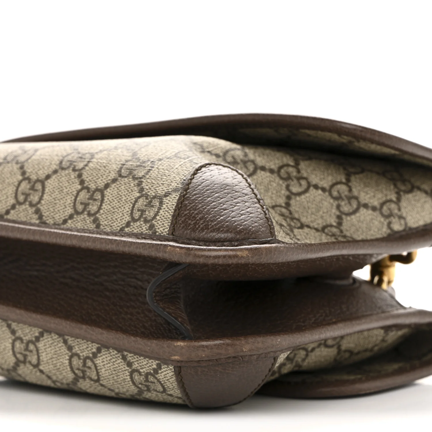 GG Supreme Monogram Web Small Neo Vintage Double Flap Messenger Bag Beige New Acero - Image 10