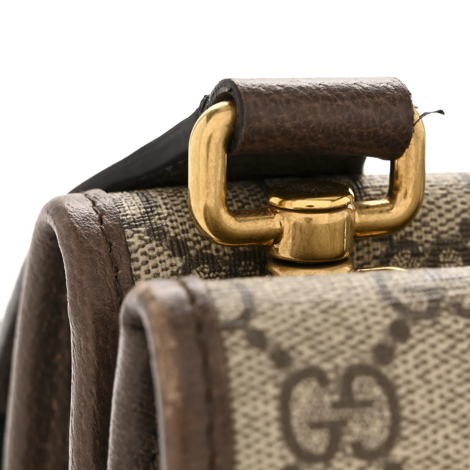 GG Supreme Monogram Web Small Neo Vintage Double Flap Messenger Bag Beige New Acero - Image 12