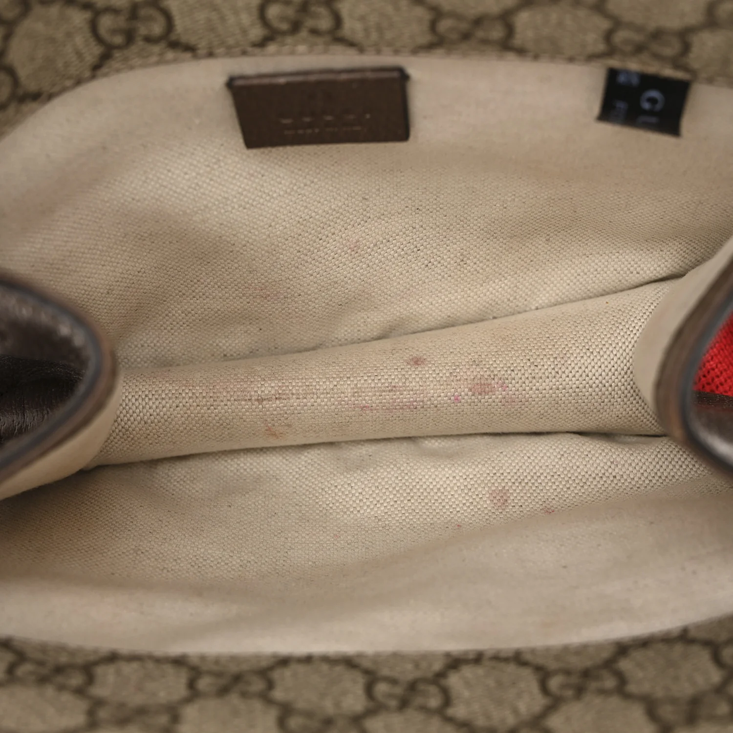 GG Supreme Monogram Web Small Neo Vintage Double Flap Messenger Bag Beige New Acero - Image 5