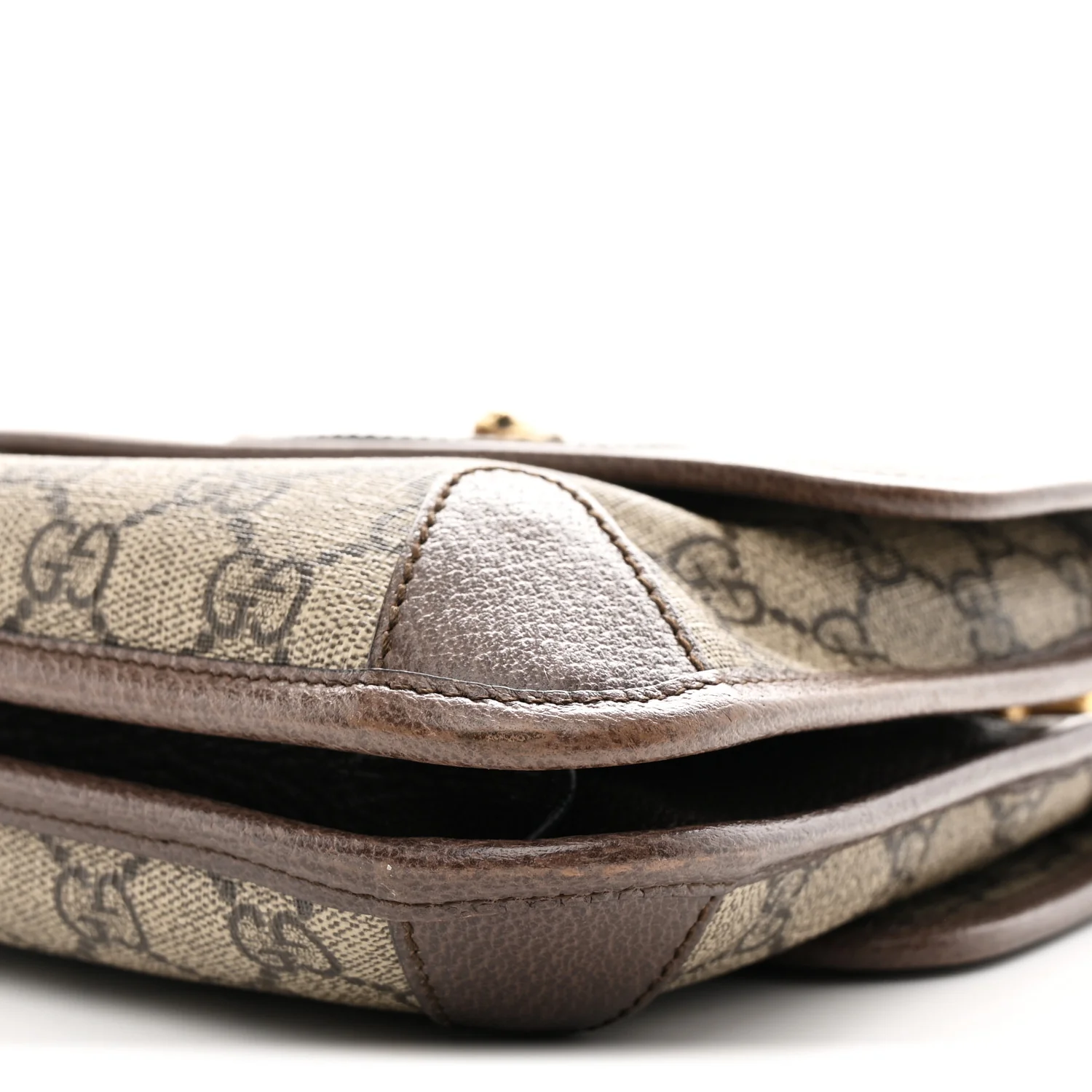GG Supreme Monogram Web Small Neo Vintage Double Flap Messenger Bag Beige New Acero - Image 10