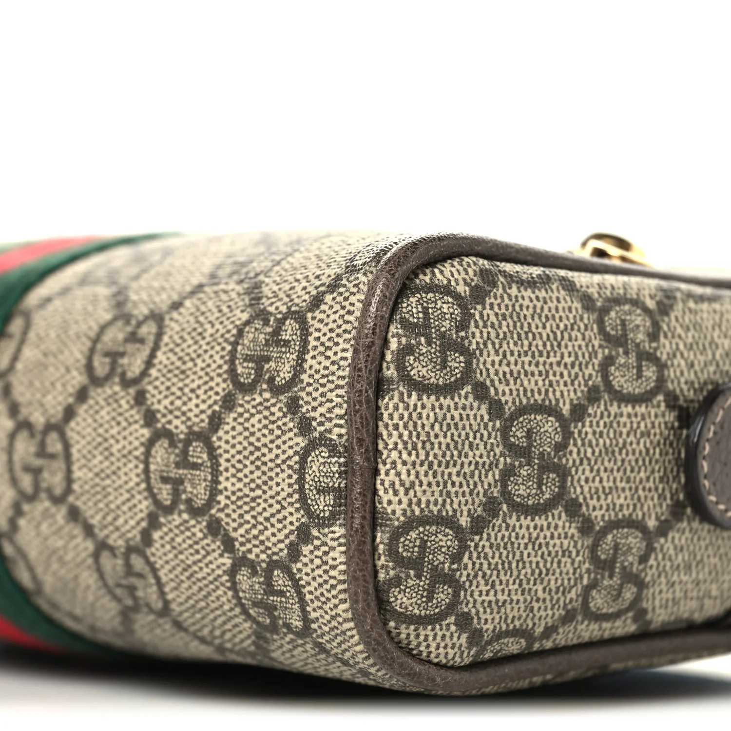 GG Supreme Monogram Web Small Ophidia Belt Bag 75 30 Dark Brown - Image 10
