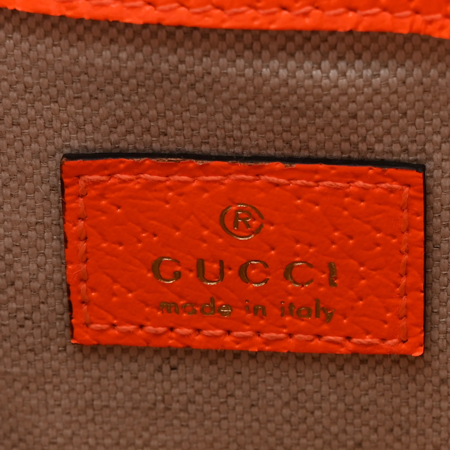 GG Supreme Monogram Web Small Ophidia Belt Bag Beige Ebony Orange Fluo - Image 6