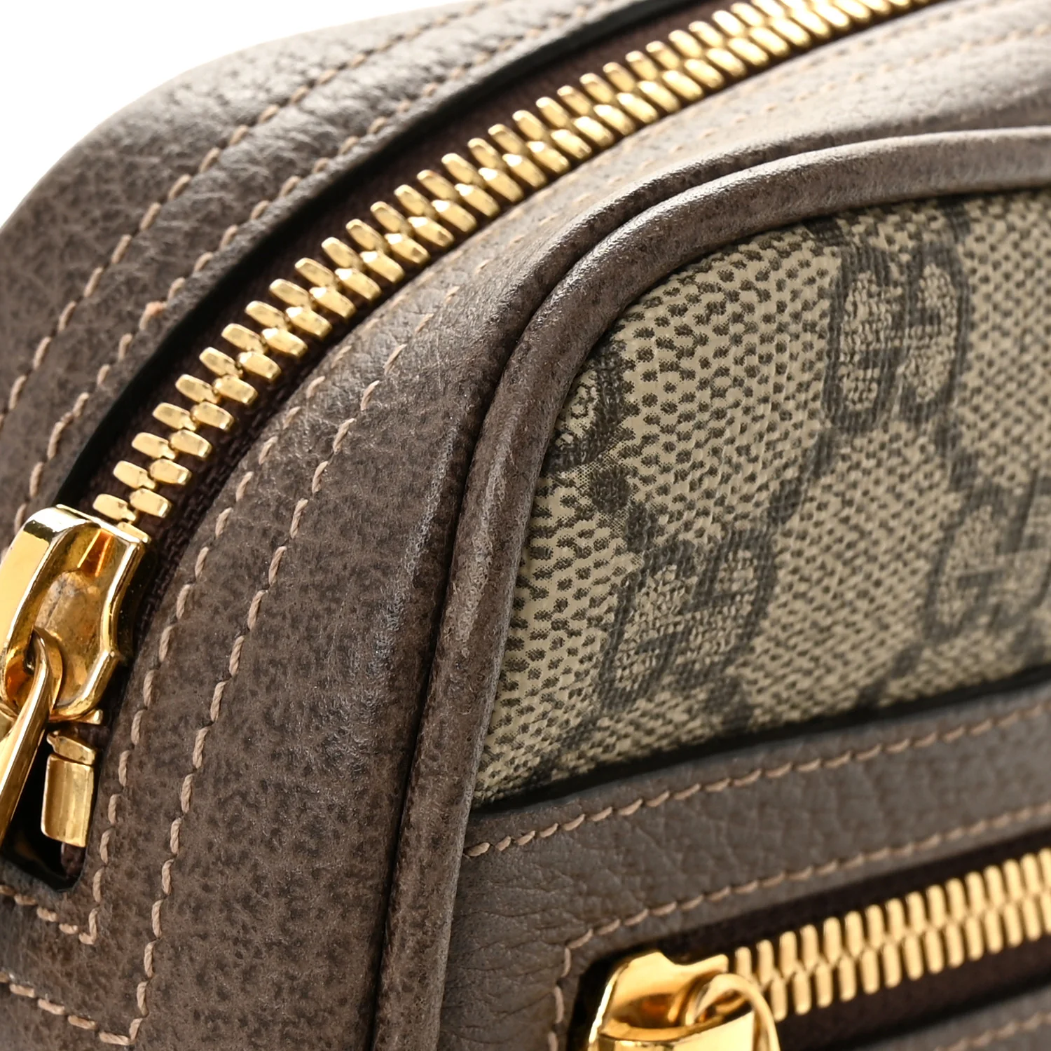 GG Supreme Monogram Web Small Ophidia Belt Bag Dark Brown - Image 13