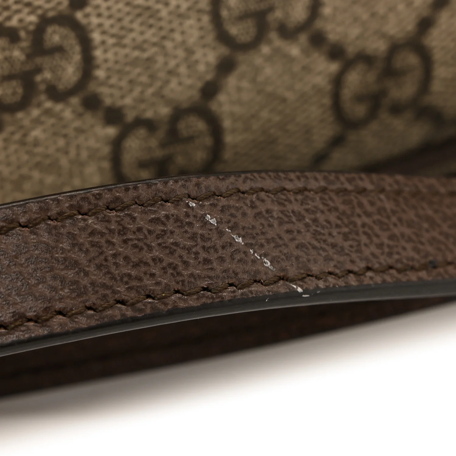 GG Supreme Monogram Web Small Ophidia Camera Bag Beige Dark Brown - Image 11