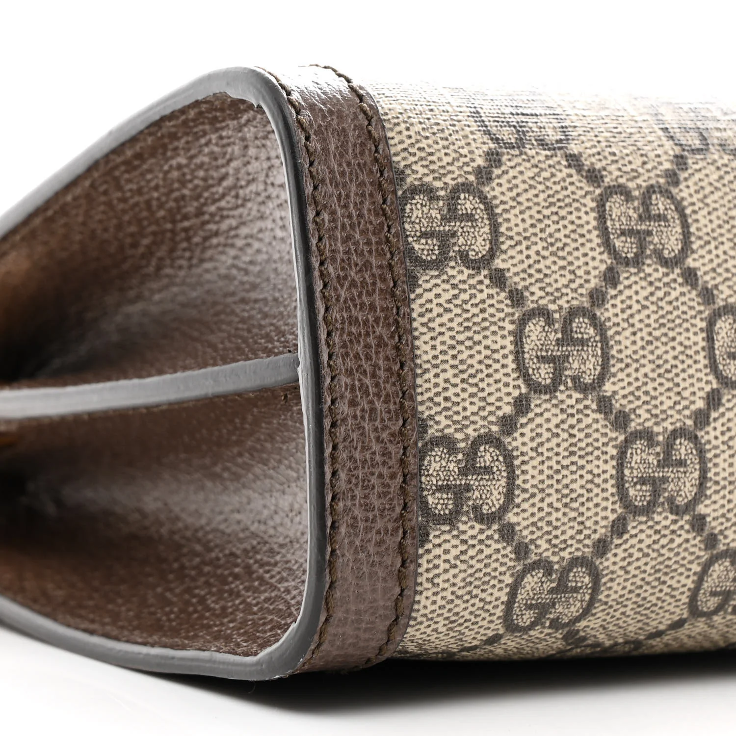GG Supreme Monogram Web Small Ophidia Chain Shoulder Bag Brown - Image 10