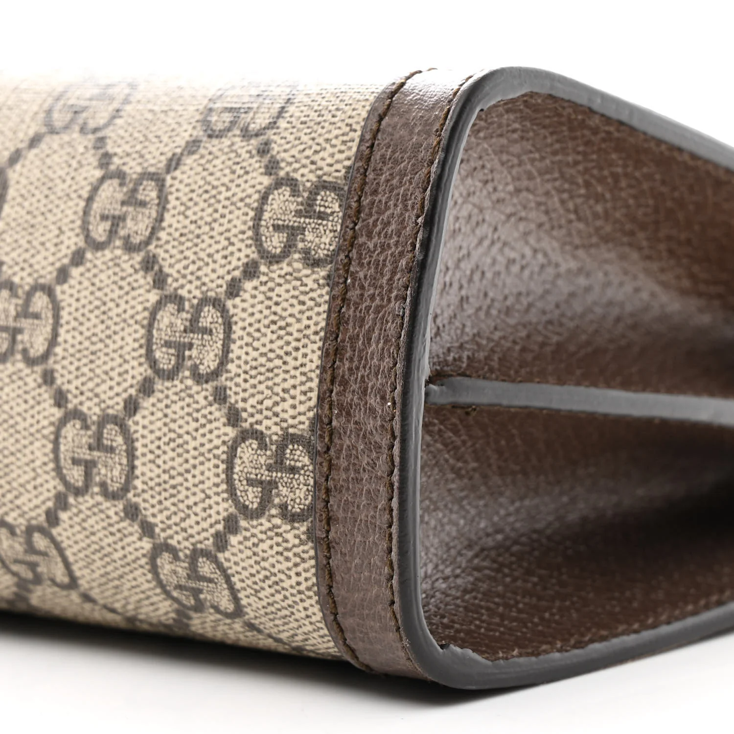 GG Supreme Monogram Web Small Ophidia Chain Shoulder Bag Brown - Image 11